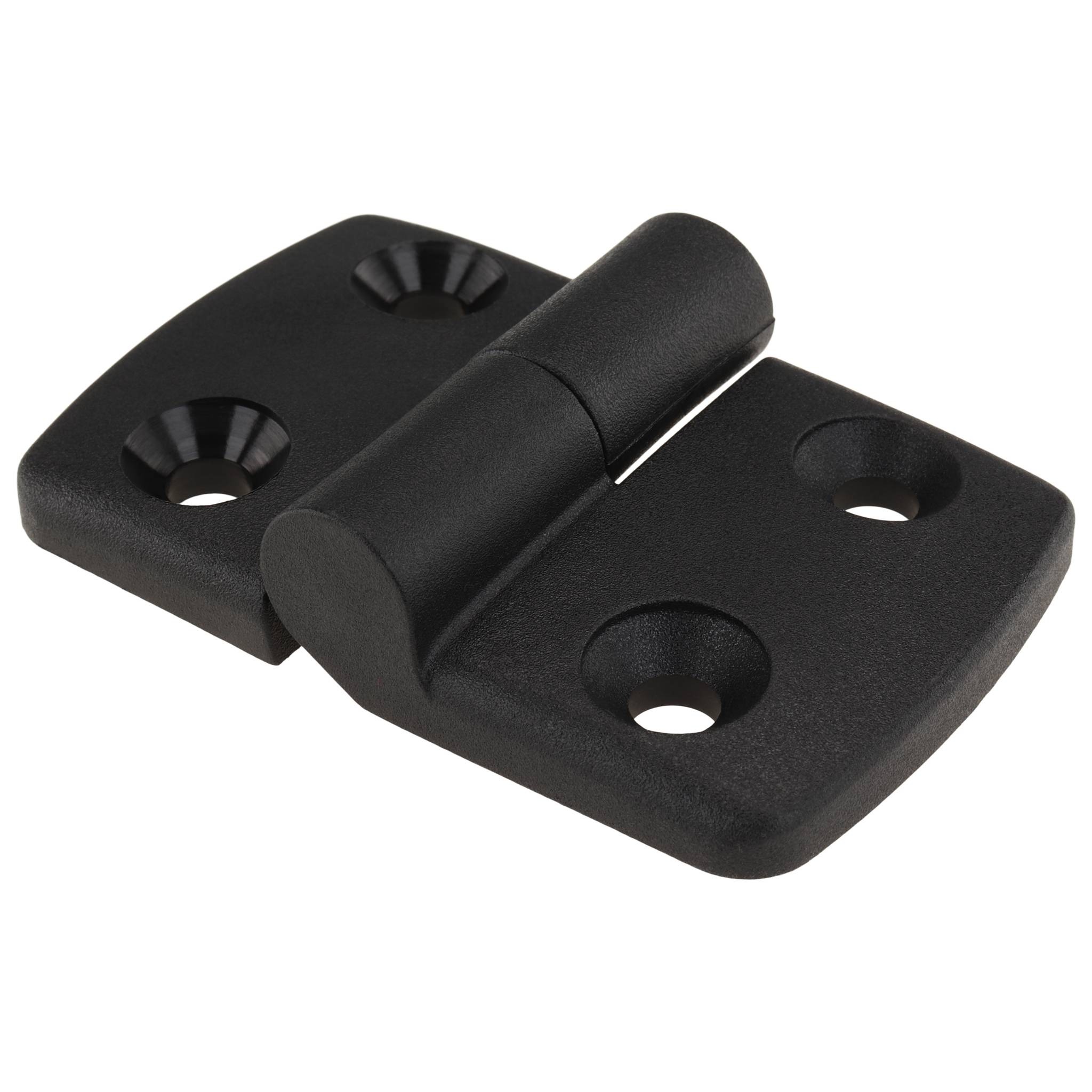 Scharnier, Kunststoff-Kombischarnier, 74,5x48x16, Kunststoff PA glasfaserverstärkt, schwarz