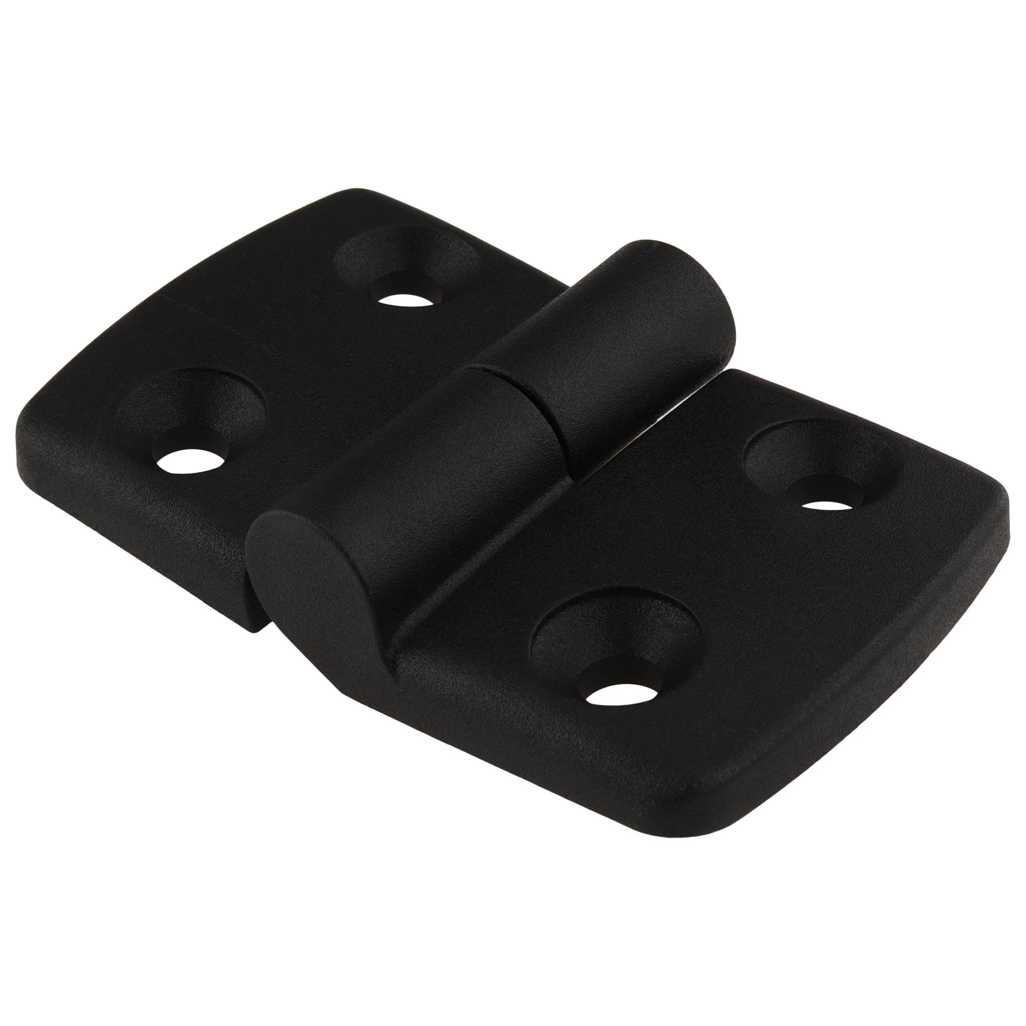 Scharnier, Kunststoff-Kombischarnier, 77x48x16, Kunststoff PA glasfaserverstärkt, schwarz