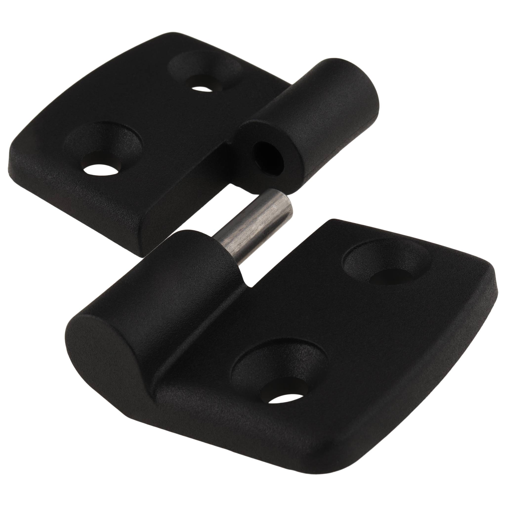 Scharnier, Kunststoff-Kombischarnier, 77x48x16, Kunststoff PA glasfaserverstärkt, schwarz