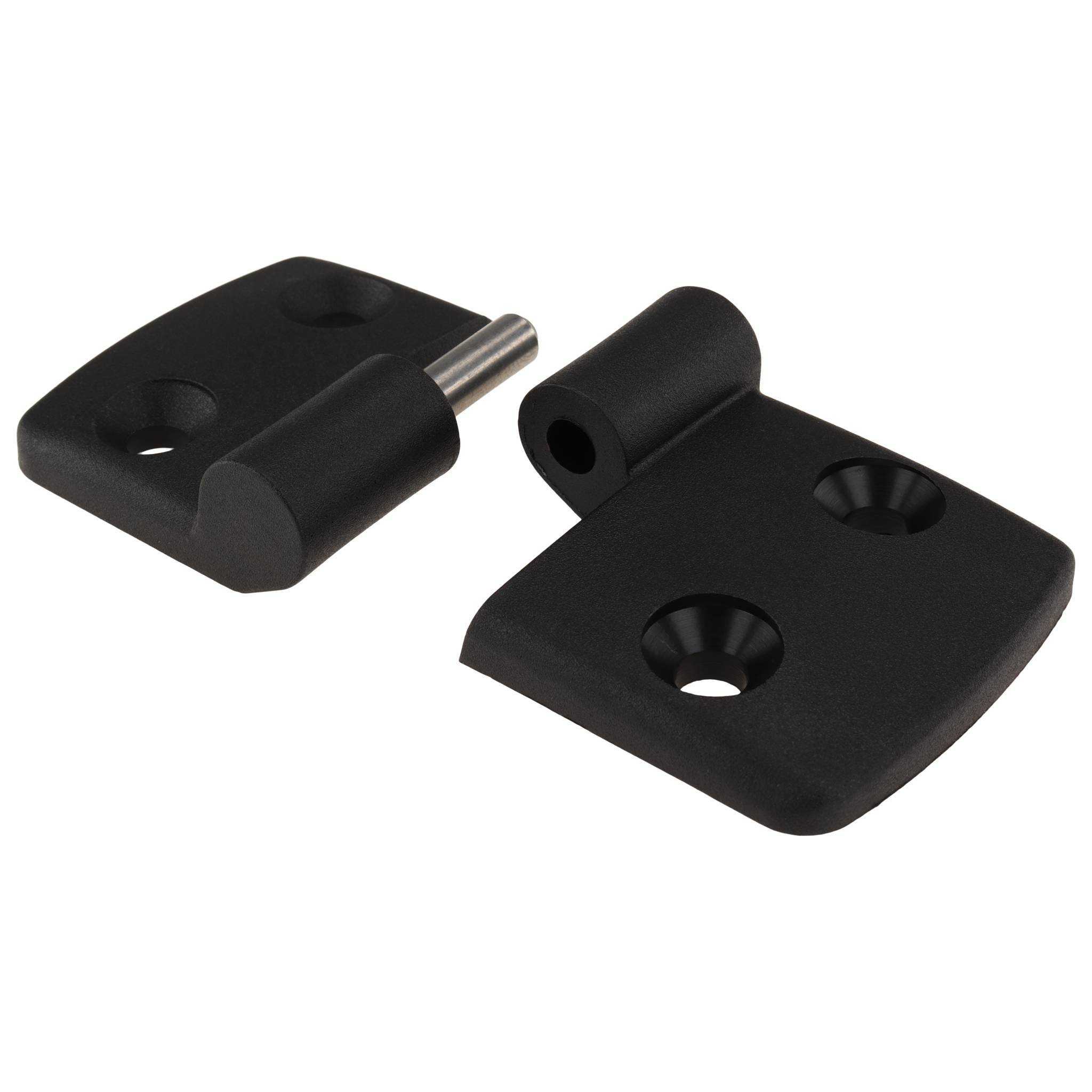 Scharnier, Kunststoff-Kombischarnier, 87x48x16, Kunststoff PA glasfaserverstärkt, schwarz