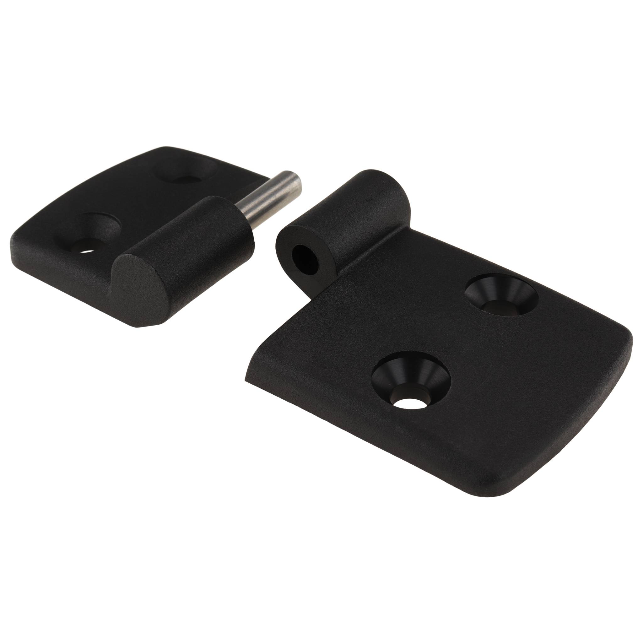 Scharnier, Kunststoff-Kombischarnier, 96x48x16, Kunststoff PA glasfaserverstärkt, schwarz