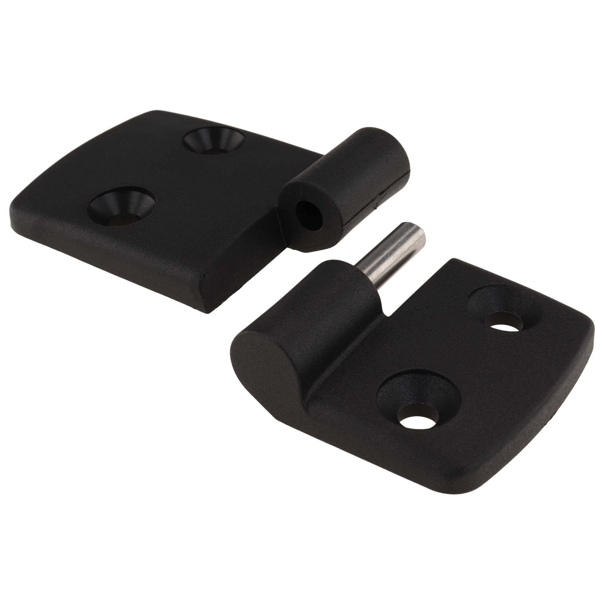 Scharnier, Kunststoff-Kombischarnier, 96x48x16, Kunststoff PA glasfaserverstärkt, schwarz