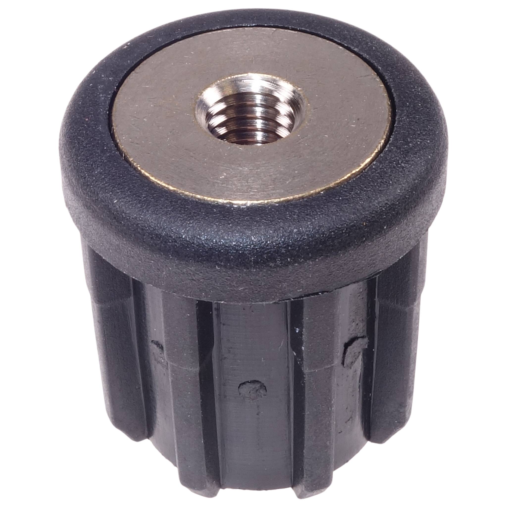 Stopfen, Gewindestopfen M8, D30x1.0, Kunststoff PA glasfaserverstärkt, schwarz