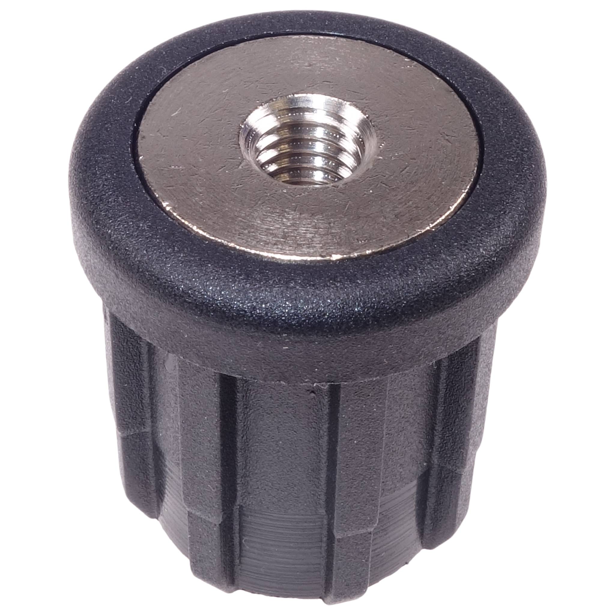 Stopfen, Gewindestopfen M8, D30x2.0, Kunststoff PA glasfaserverstärkt, schwarz