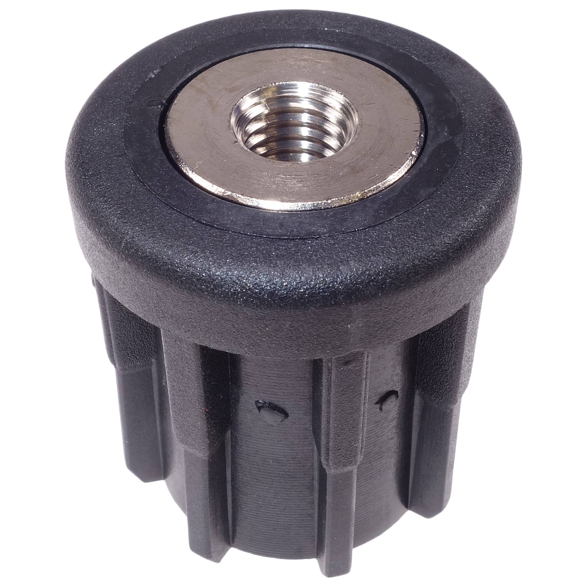 Stopfen, Gewindestopfen M10, D38x1.5, Kunststoff PA glasfaserverstärkt, schwarz