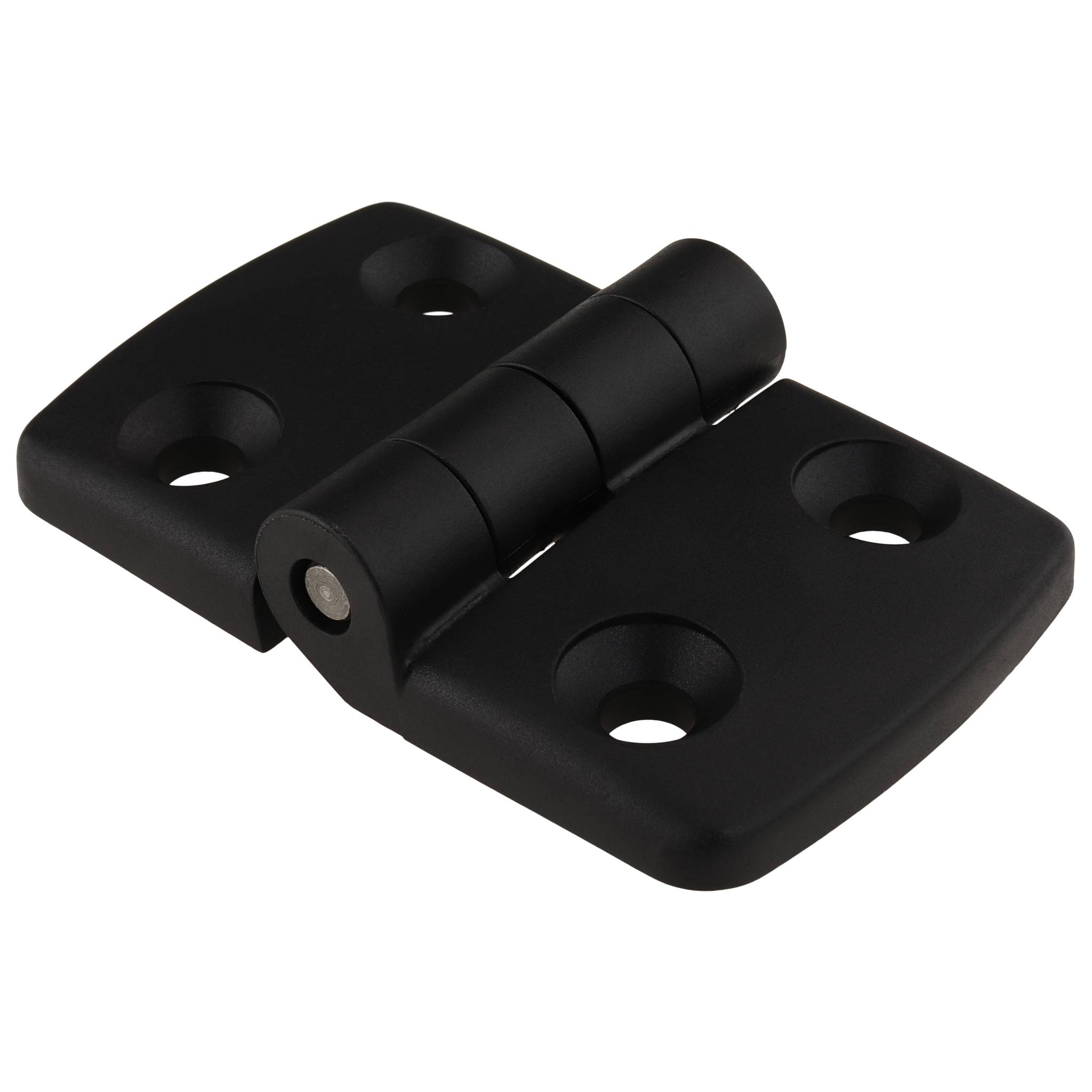 Scharnier, Kunststoff-Kombischarnier, 77x48x16, Kunststoff PA glasfaserverstärkt, schwarz