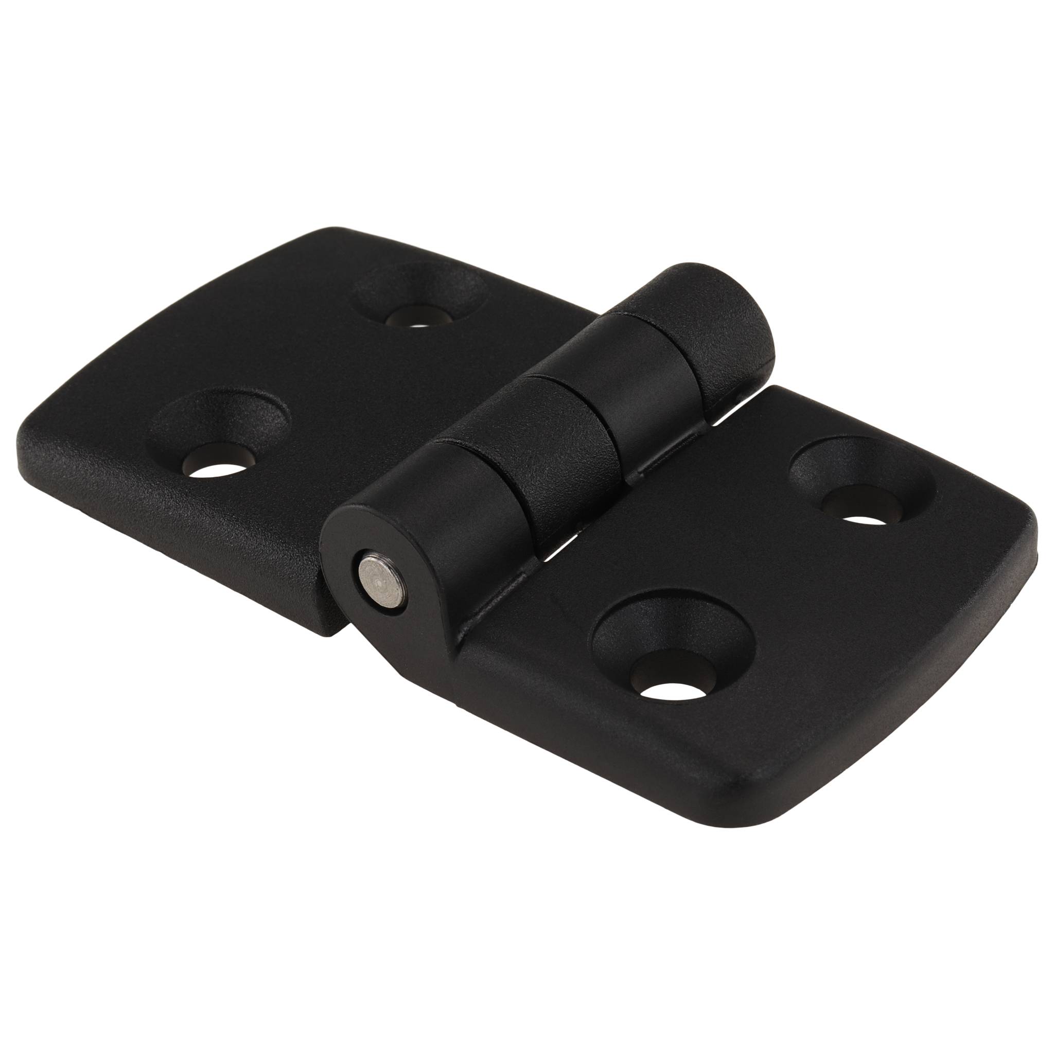 Scharnier, Kunststoff-Kombischarnier, 87x48x16, Kunststoff PA glasfaserverstärkt, schwarz