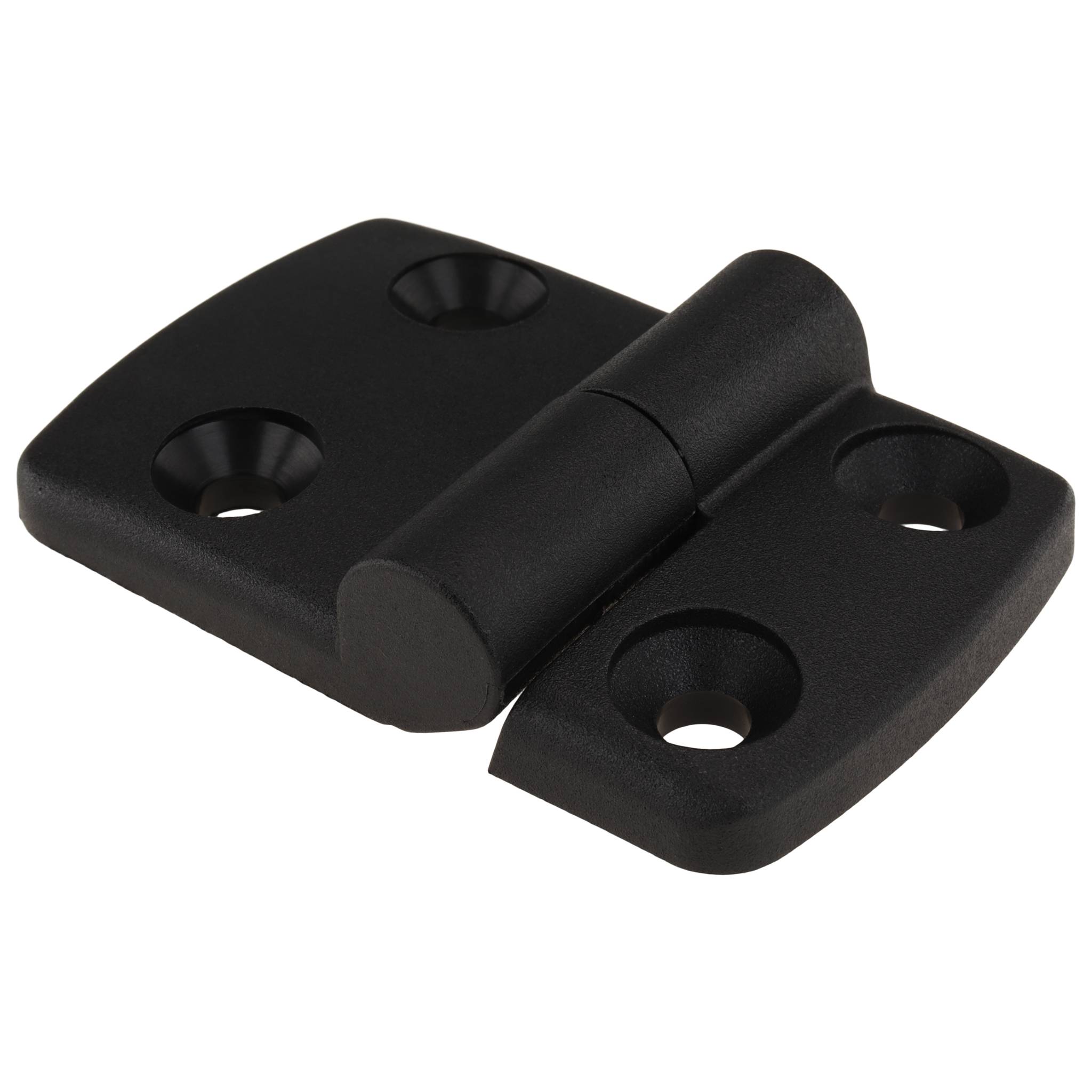 Scharnier, Kunststoff-Kombischarnier, 73x48x16, Kunststoff PA glasfaserverstärkt, schwarz