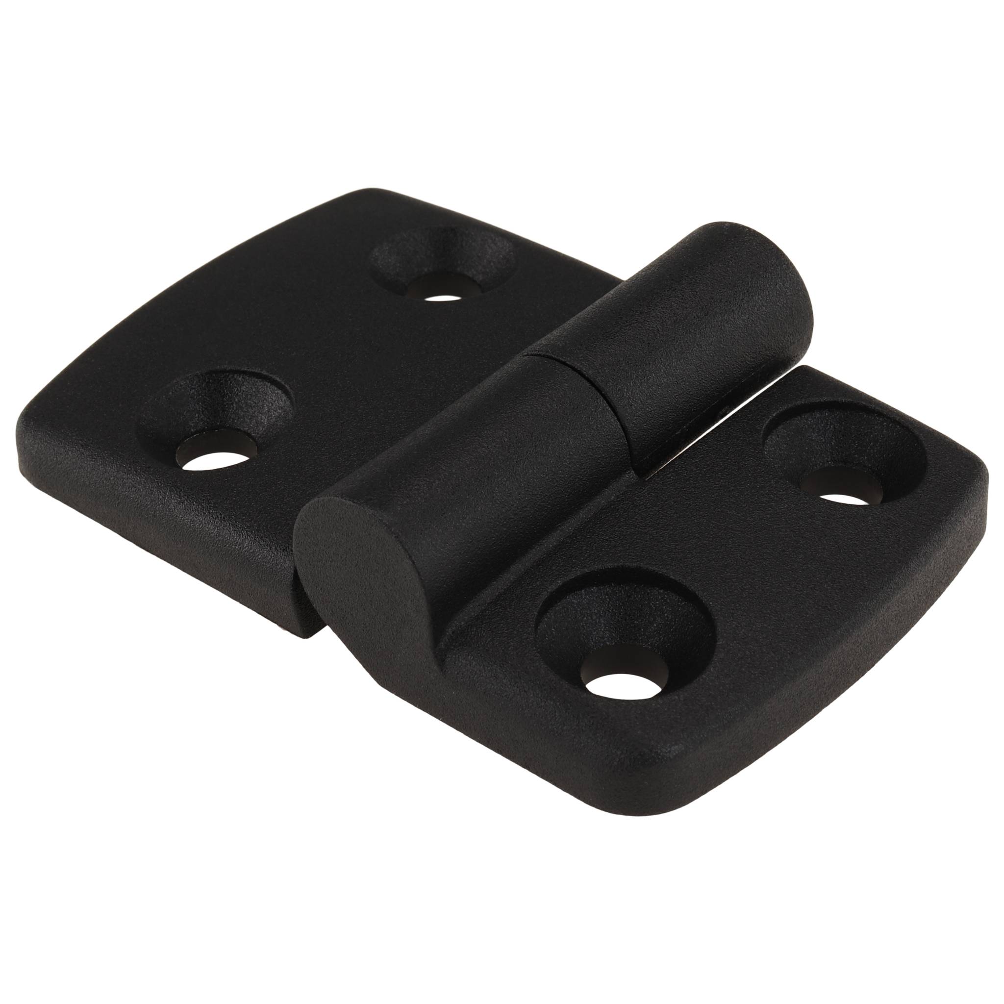 Scharnier, Kunststoff-Kombischarnier, 73x48x16, Kunststoff PA glasfaserverstärkt, schwarz