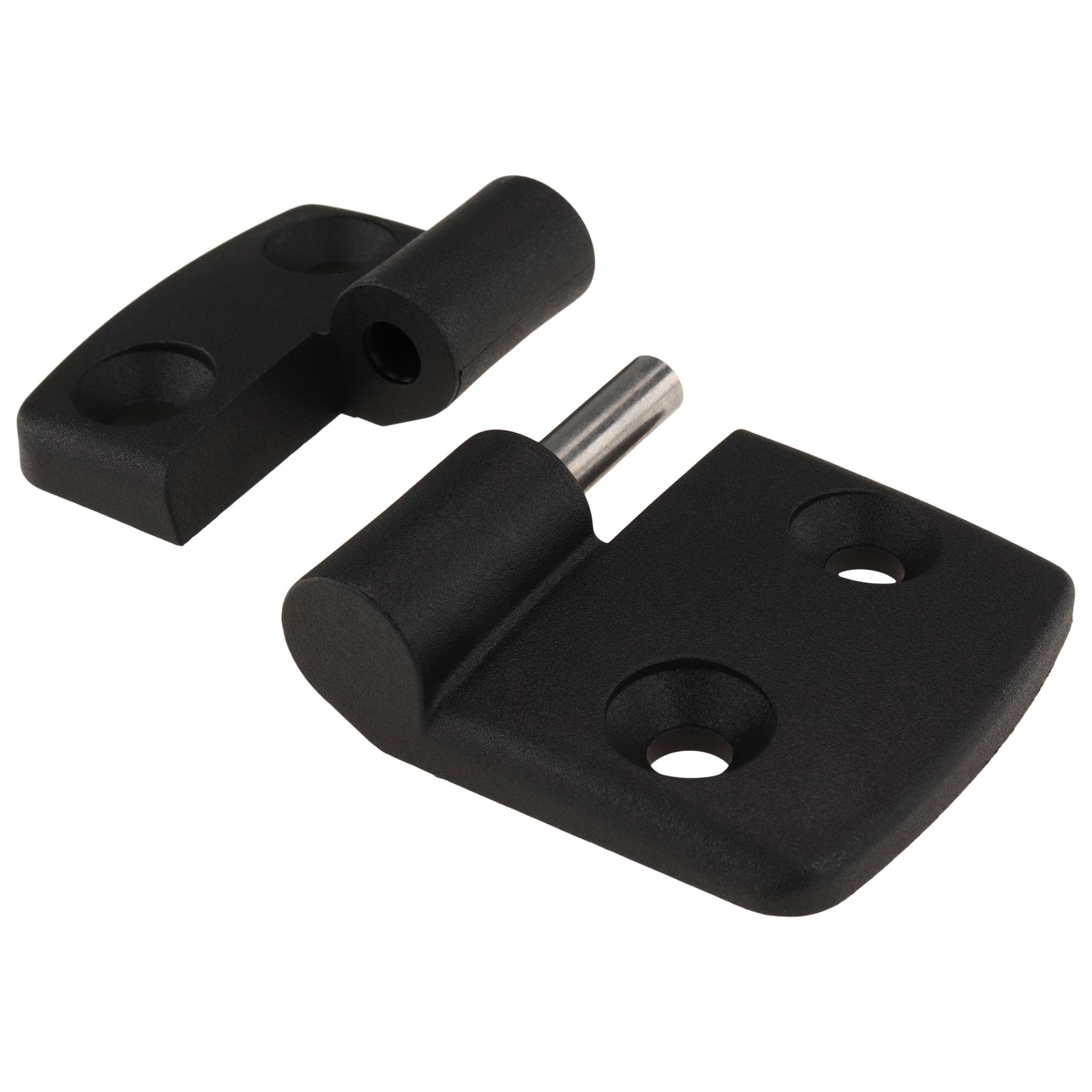 Scharnier, Kunststoff-Kombischarnier, 73x48x16, Kunststoff PA glasfaserverstärkt, schwarz