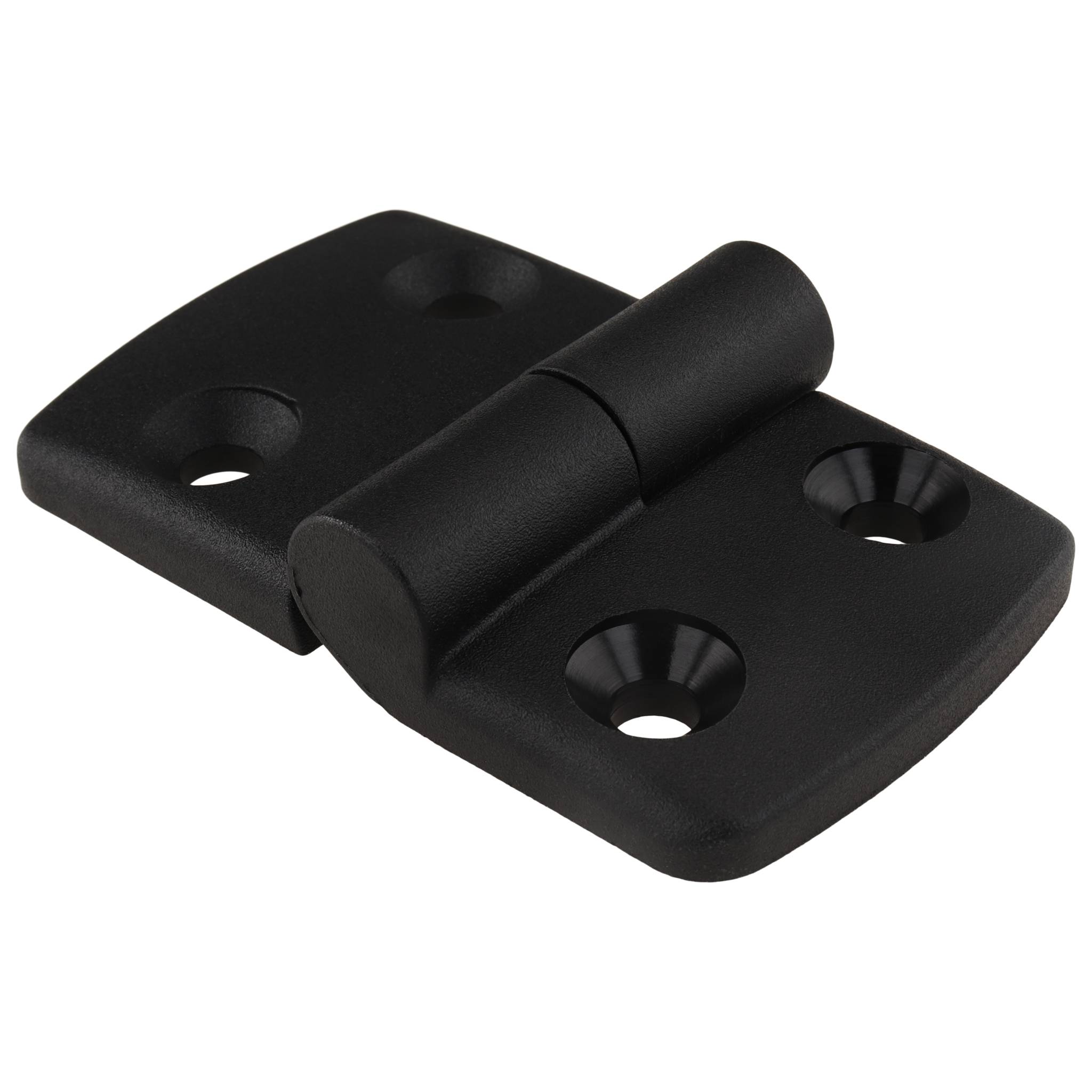 Scharnier, Kunststoff-Kombischarnier, 80x48x16, Kunststoff PA glasfaserverstärkt, schwarz