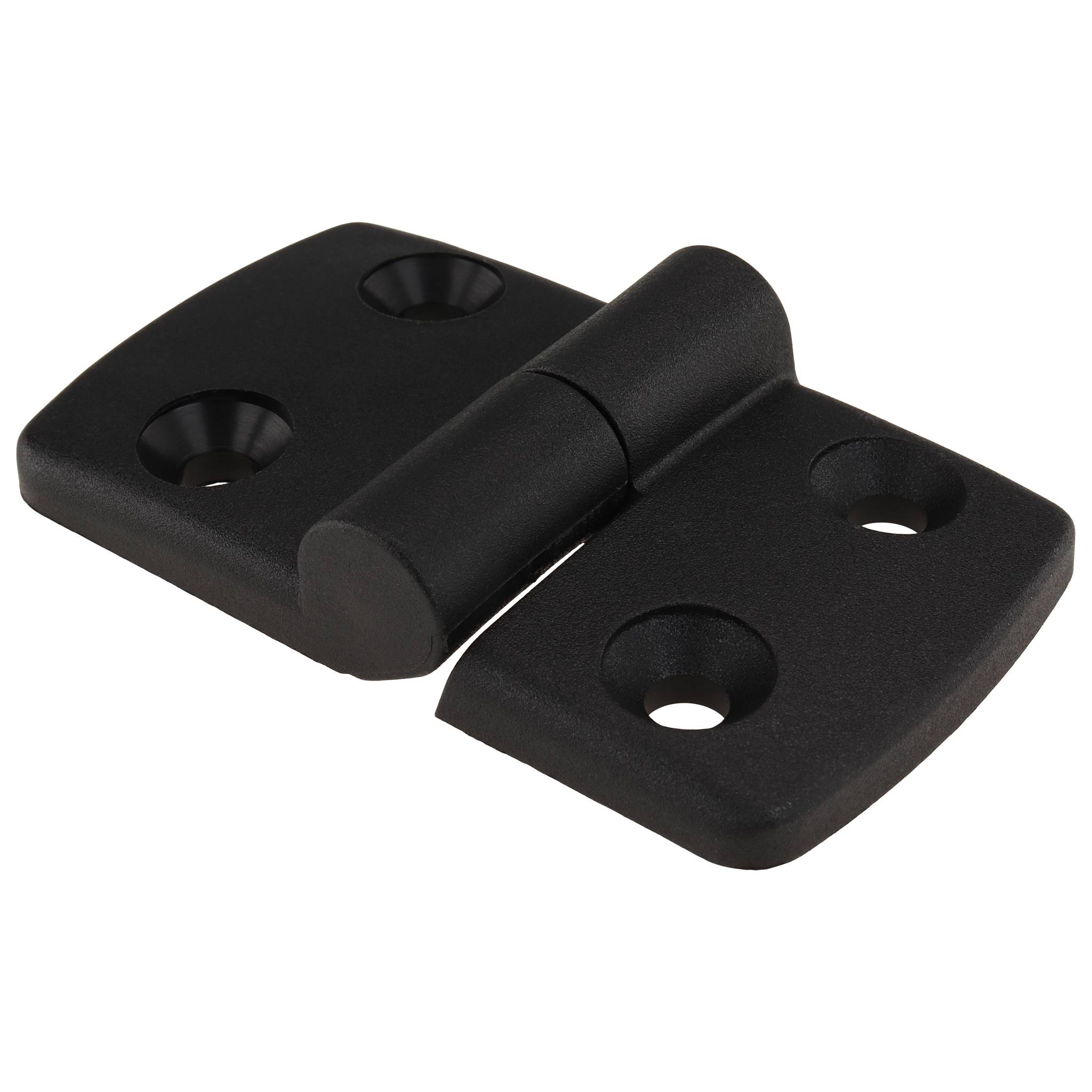 Scharnier, Kunststoff-Kombischarnier, 82x48x16, Kunststoff PA glasfaserverstärkt, schwarz