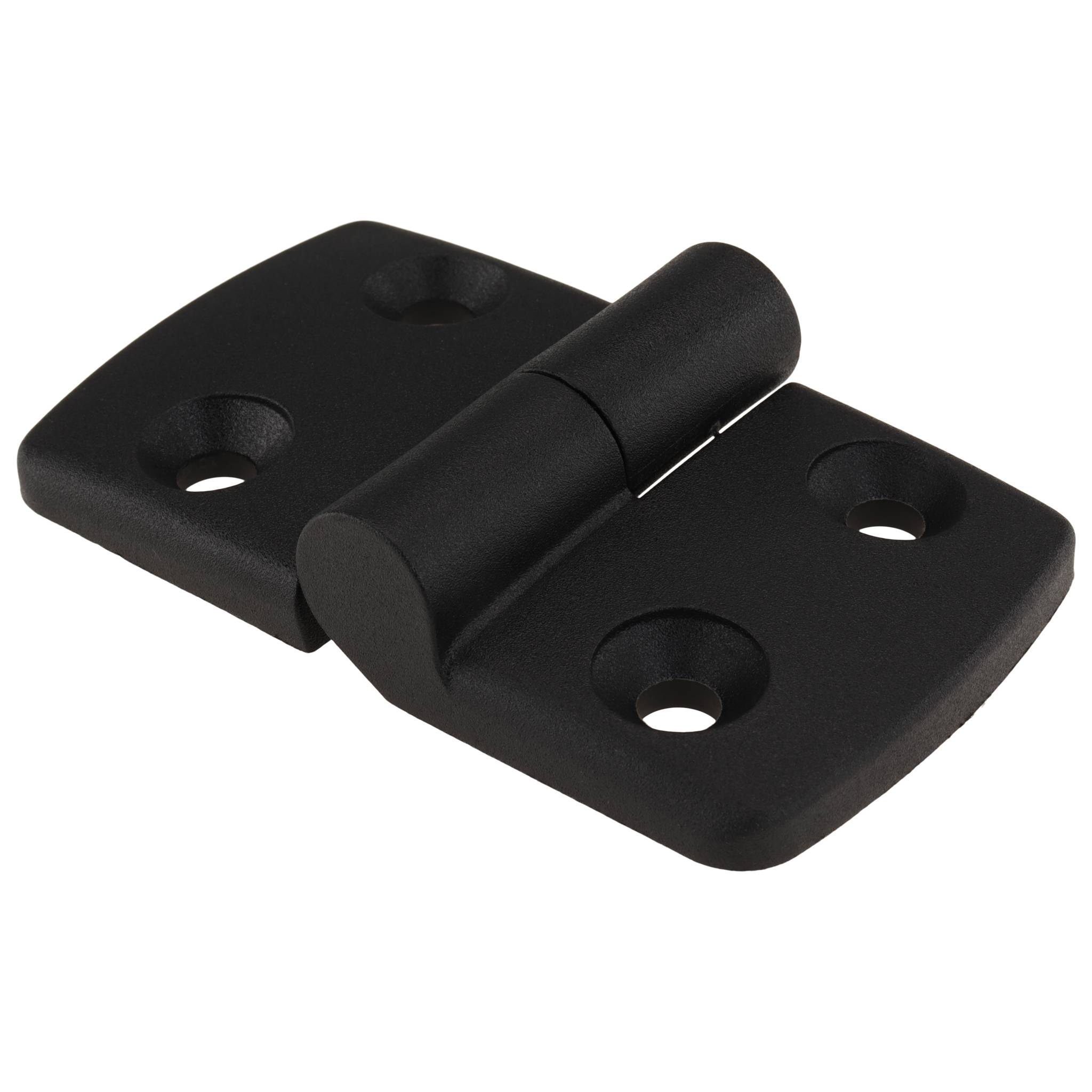 Scharnier, Kunststoff-Kombischarnier, 82x48x16, Kunststoff PA glasfaserverstärkt, schwarz