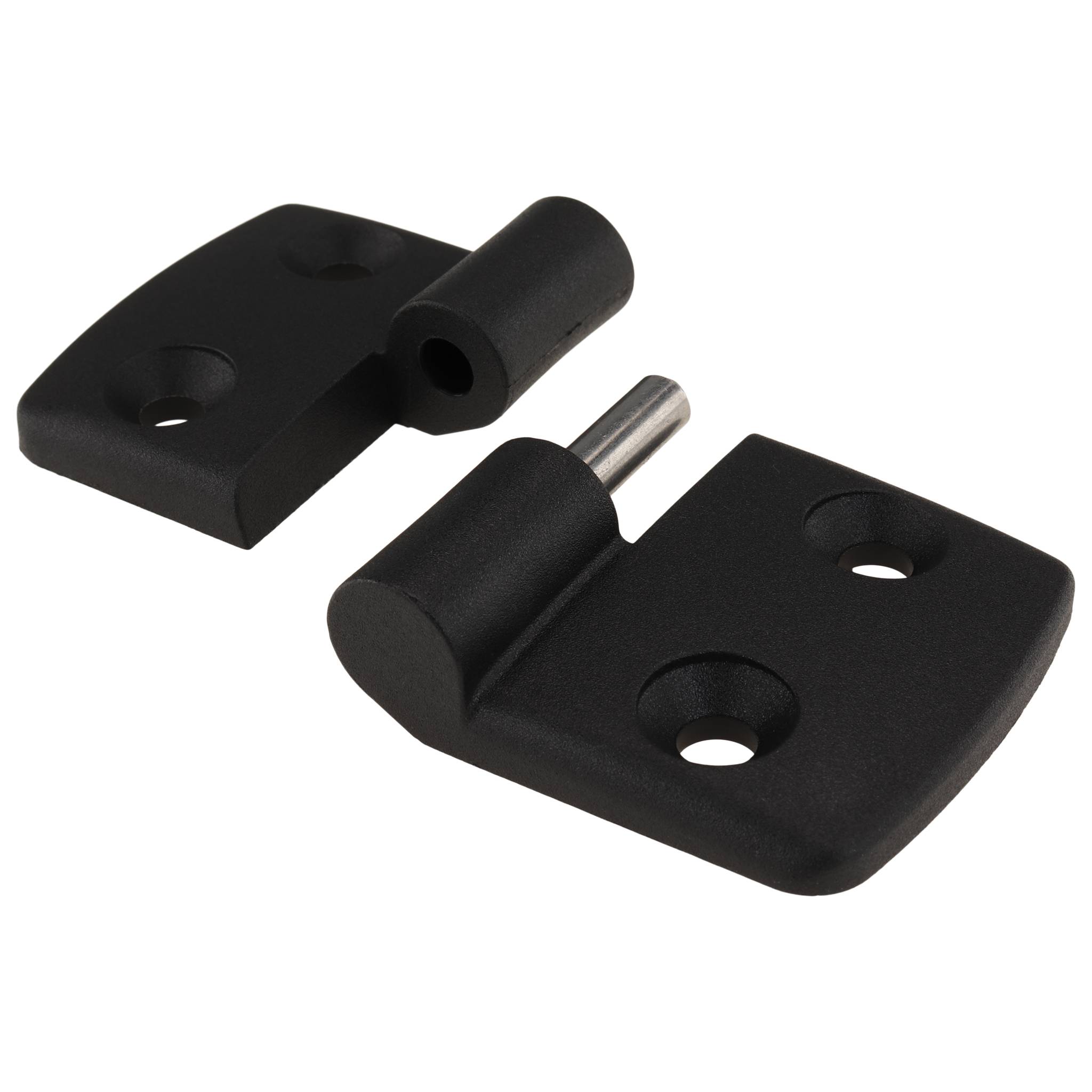 Scharnier, Kunststoff-Kombischarnier, 82x48x16, Kunststoff PA glasfaserverstärkt, schwarz