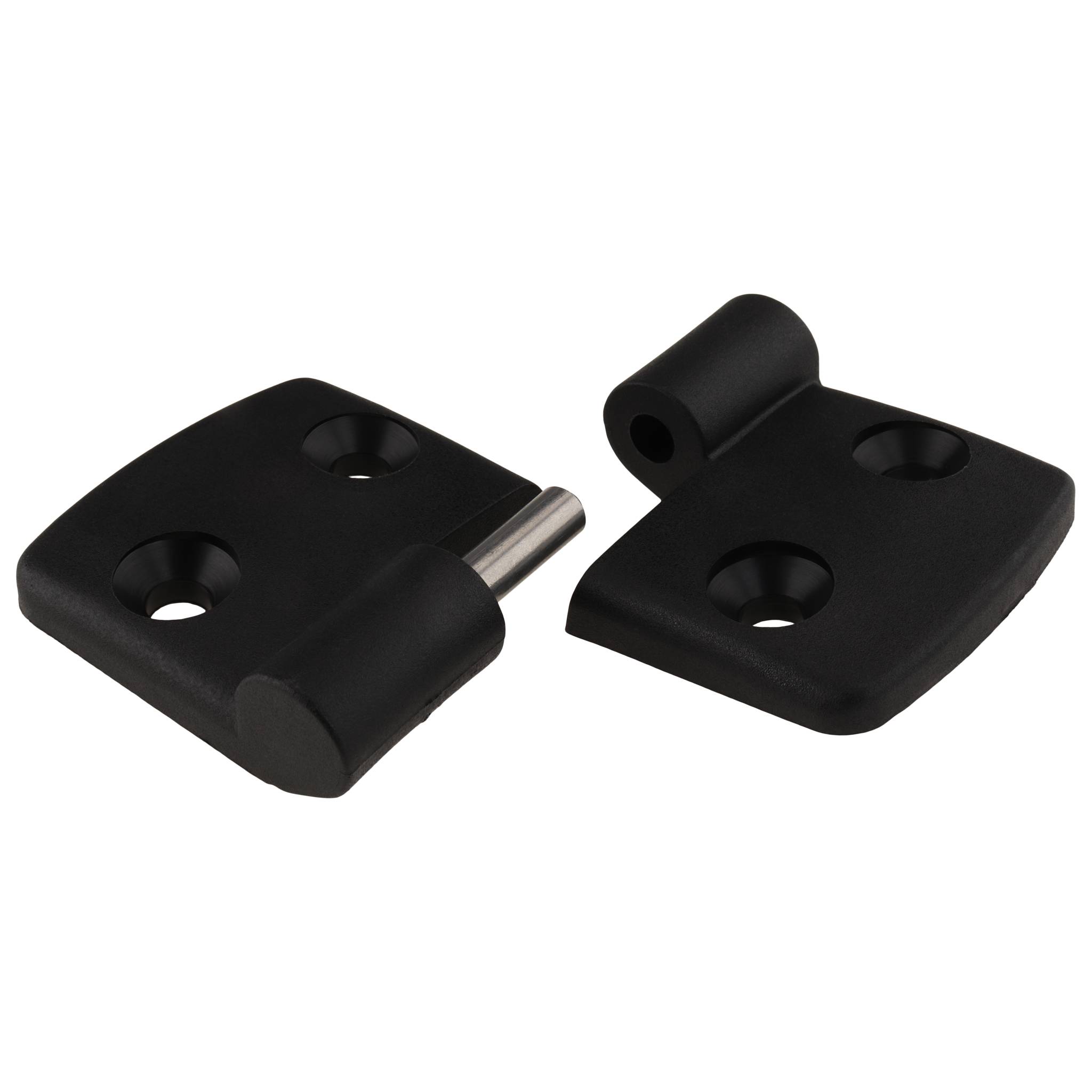 Scharnier, Kunststoff-Kombischarnier, 87x48x16, Kunststoff PA glasfaserverstärkt, schwarz