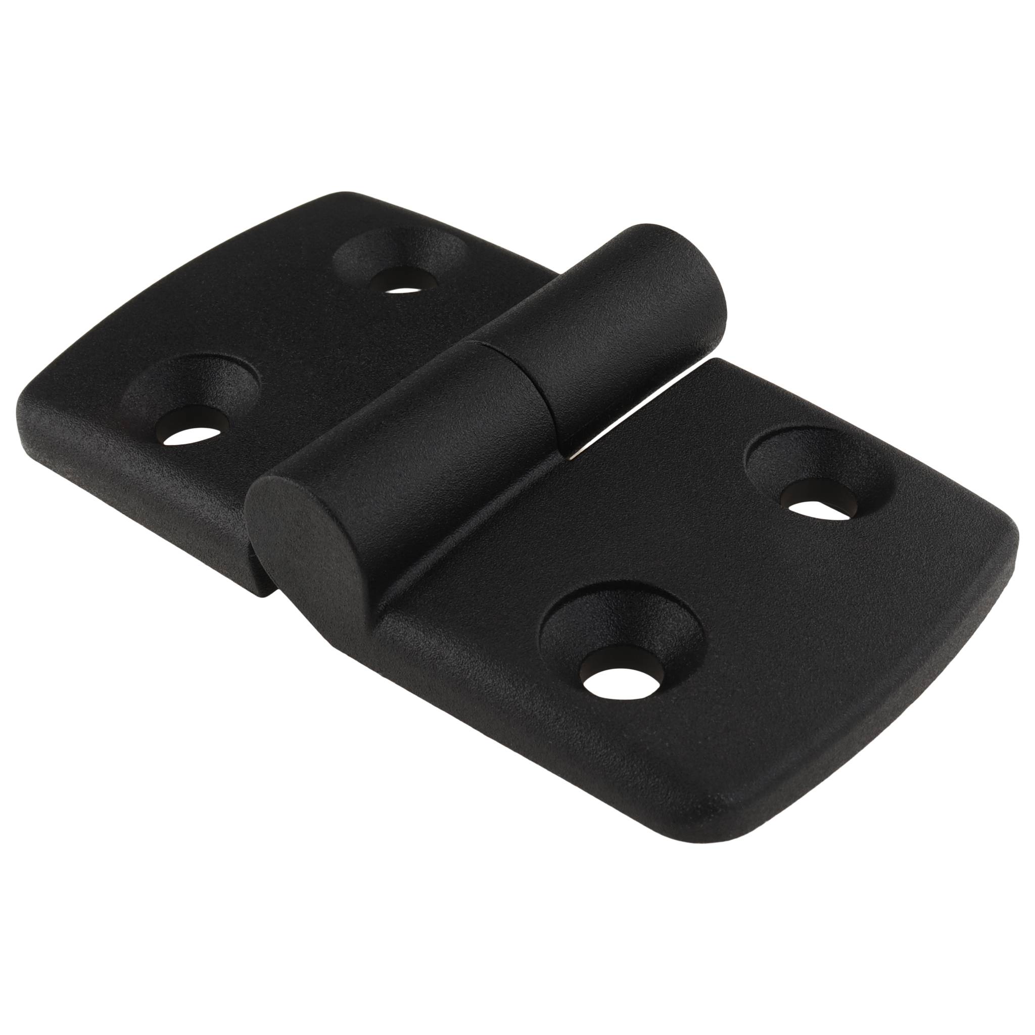 Scharnier, Kunststoff-Kombischarnier, 87x48x16, Kunststoff PA glasfaserverstärkt, schwarz