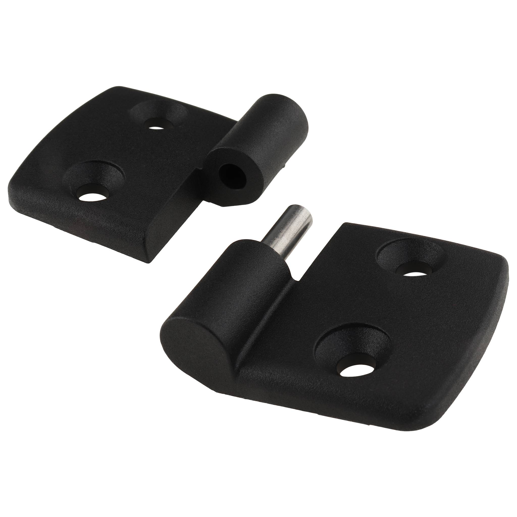 Scharnier, Kunststoff-Kombischarnier, 87x48x16, Kunststoff PA glasfaserverstärkt, schwarz