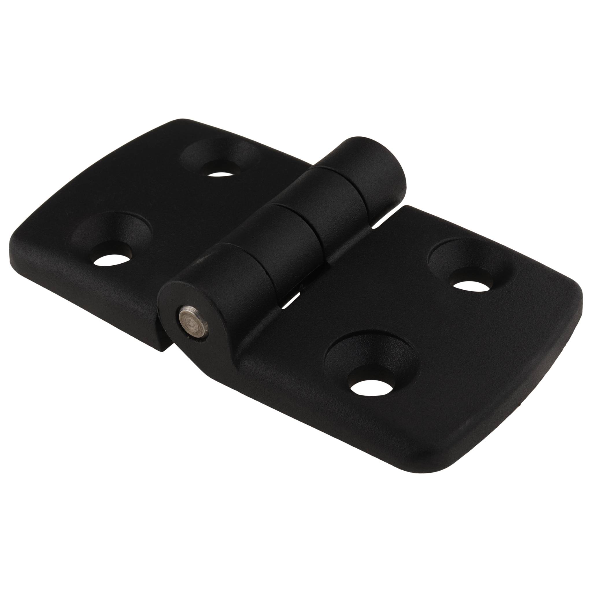 Scharnier, Kunststoff-Kombischarnier, 87x48x16, Kunststoff PA glasfaserverstärkt, schwarz