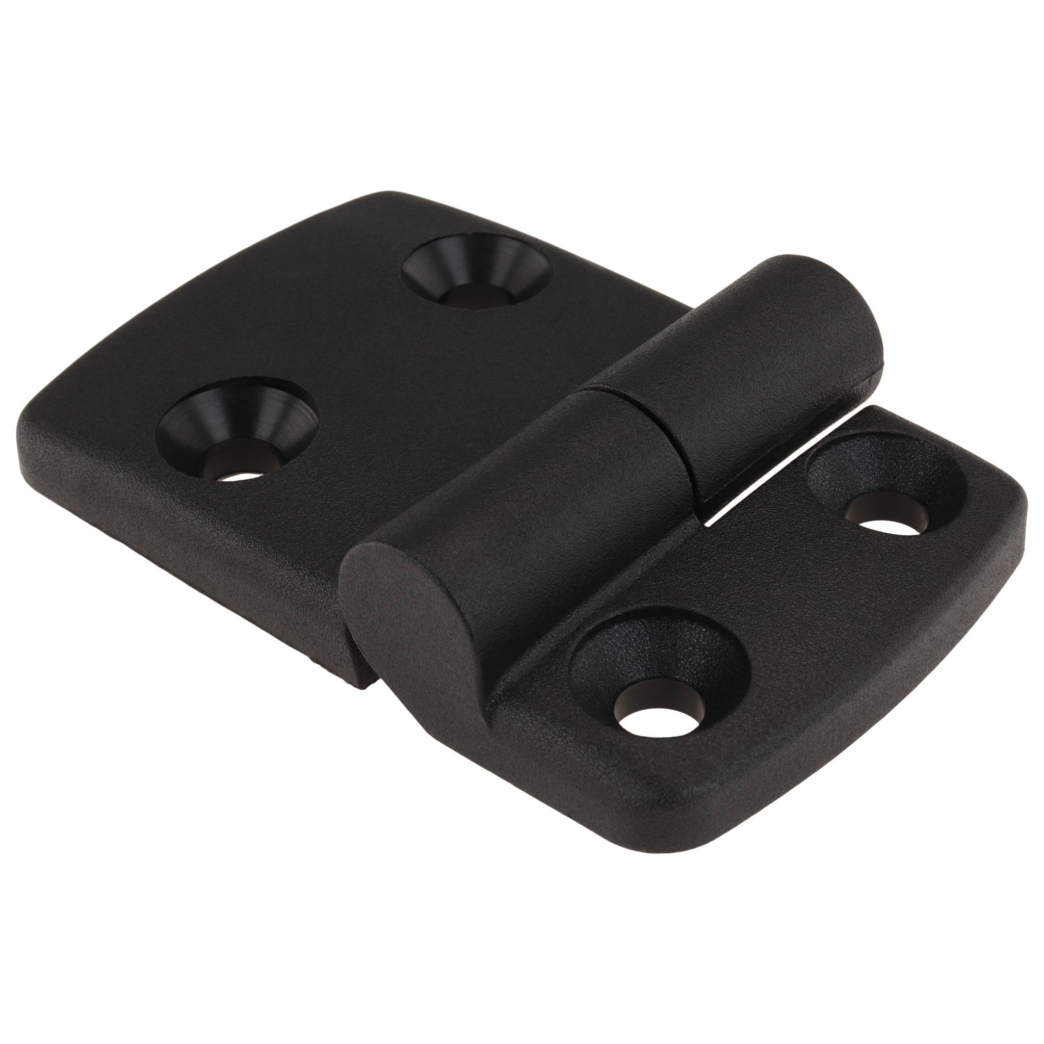 Scharnier, Kunststoff-Kombischarnier, 74,5x48x16, Kunststoff PA glasfaserverstärkt, schwarz