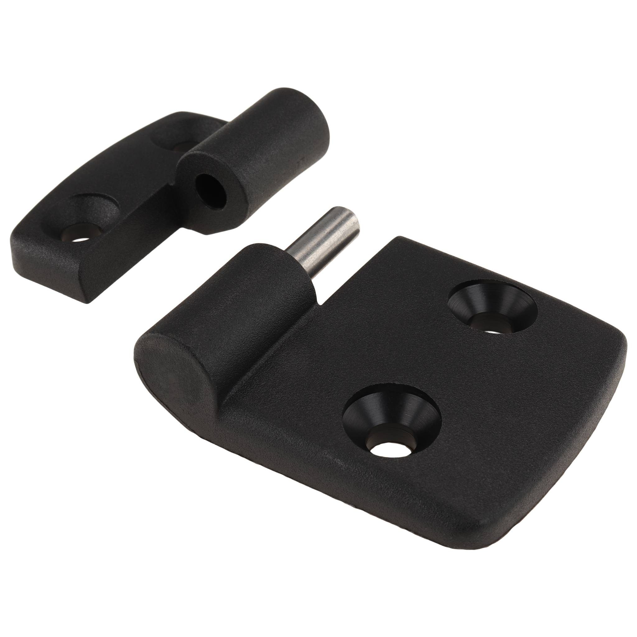 Scharnier, Kunststoff-Kombischarnier, 74,5x48x16, Kunststoff PA glasfaserverstärkt, schwarz