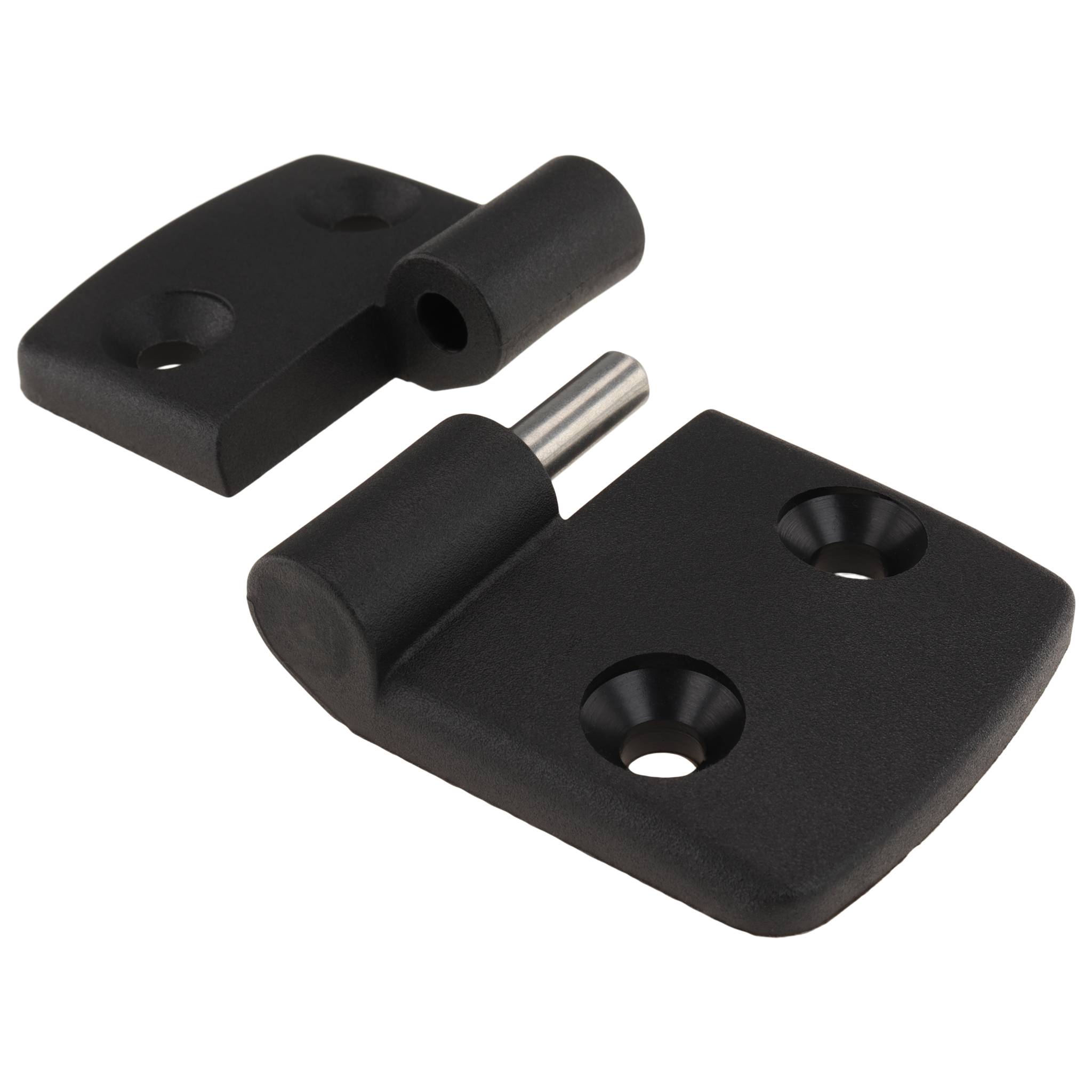 Scharnier, Kunststoff-Kombischarnier, 87x48x16, Kunststoff PA glasfaserverstärkt, schwarz