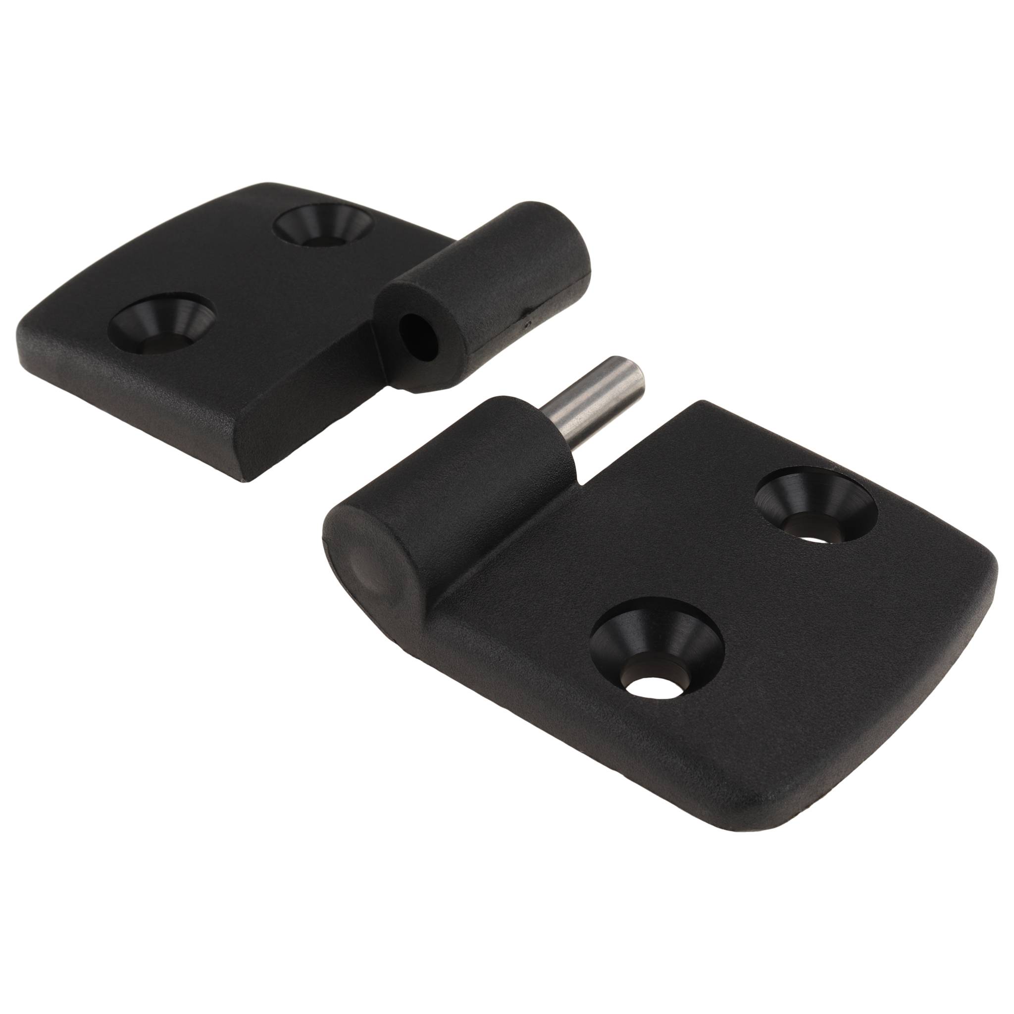 Scharnier, Kunststoff-Kombischarnier, 97x48x16, Kunststoff PA glasfaserverstärkt, schwarz