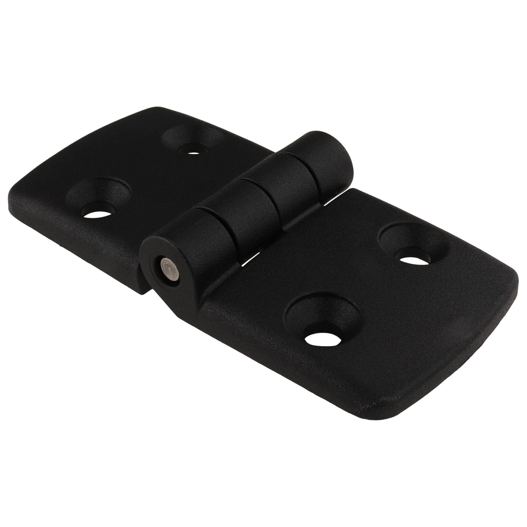 Scharnier, Kunststoff-Kombischarnier, 97x48x16, Kunststoff PA glasfaserverstärkt, schwarz