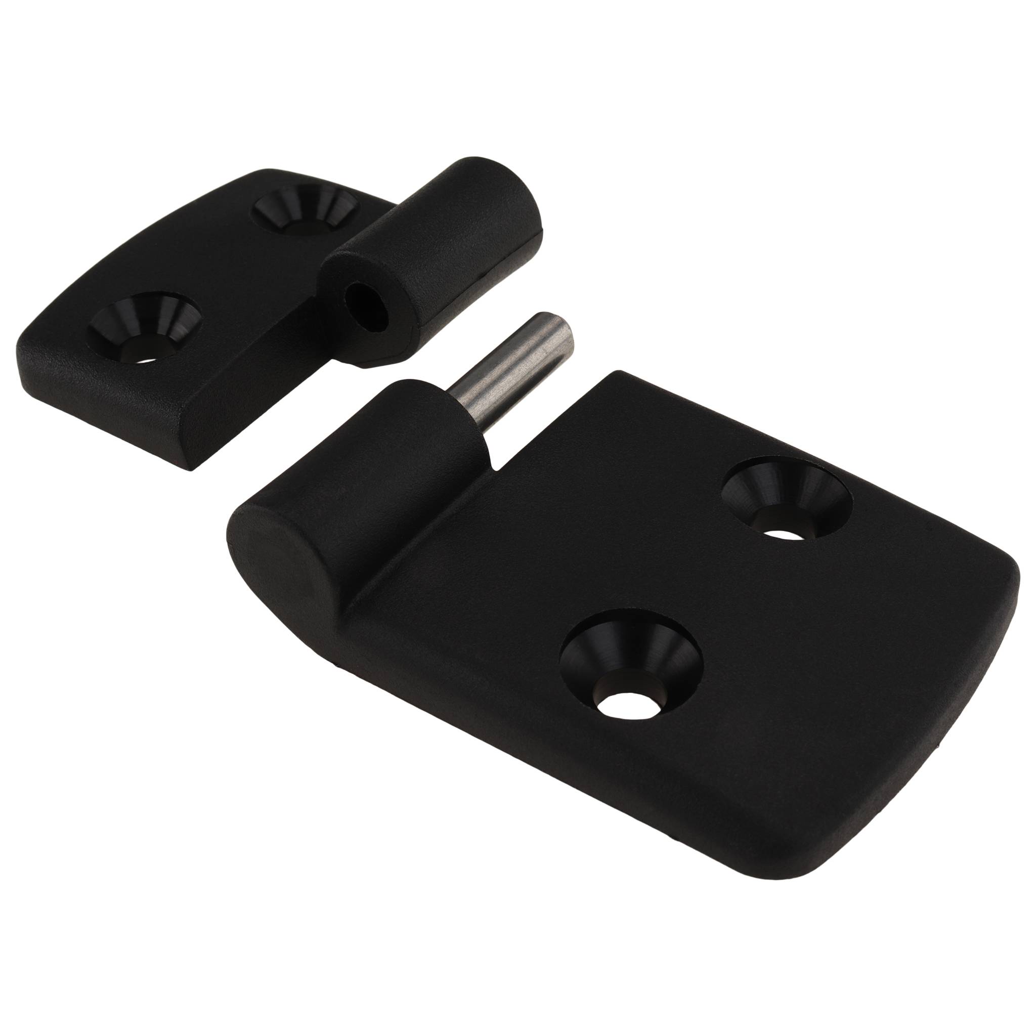 Scharnier, Kunststoff-Kombischarnier, 93,5x48x16, Kunststoff PA glasfaserverstärkt, schwarz