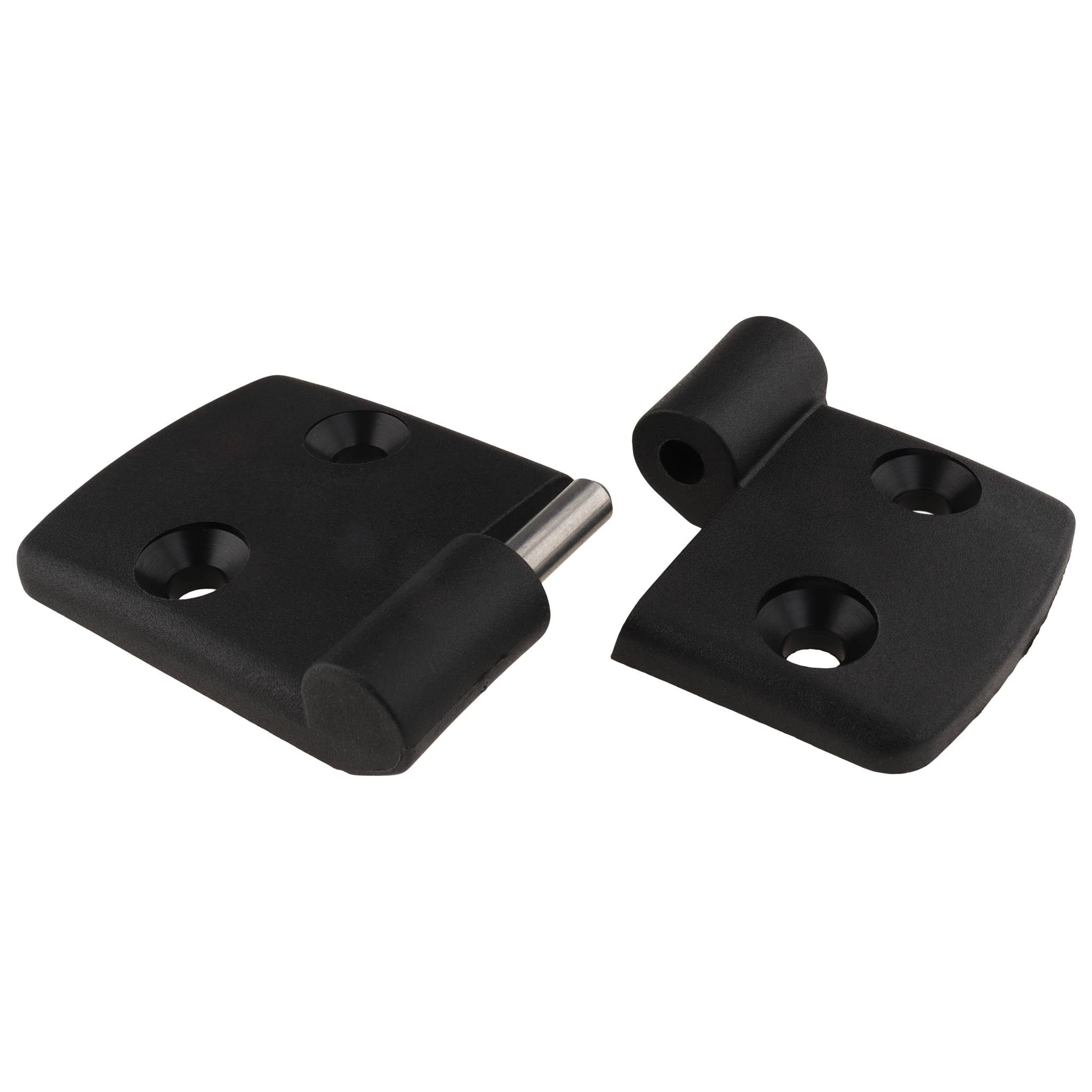 Scharnier, Kunststoff-Kombischarnier, 101x48x16, Kunststoff PA glasfaserverstärkt, schwarz