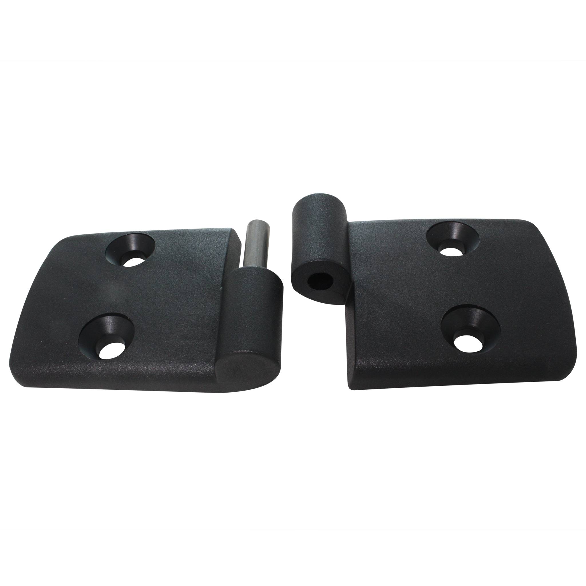 Scharnier, Kunststoff-Kombischarnier, 115x48x16, Kunststoff PA glasfaserverstärkt, schwarz