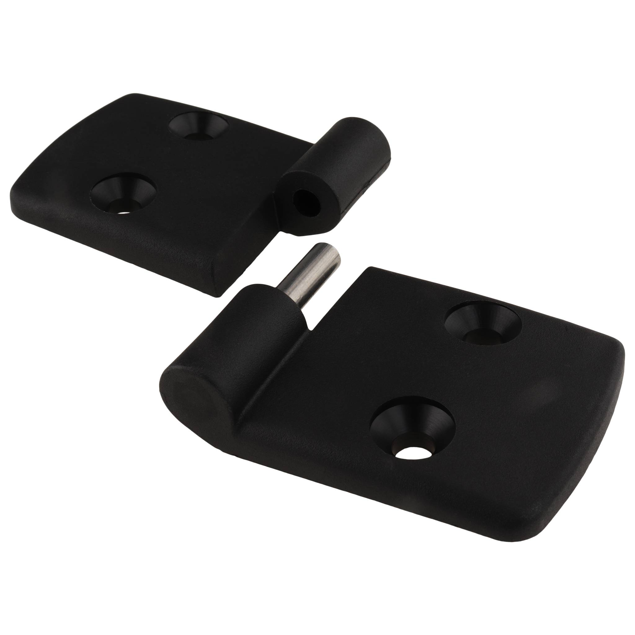 Scharnier, Kunststoff-Kombischarnier, 115x48x16, Kunststoff PA glasfaserverstärkt, schwarz