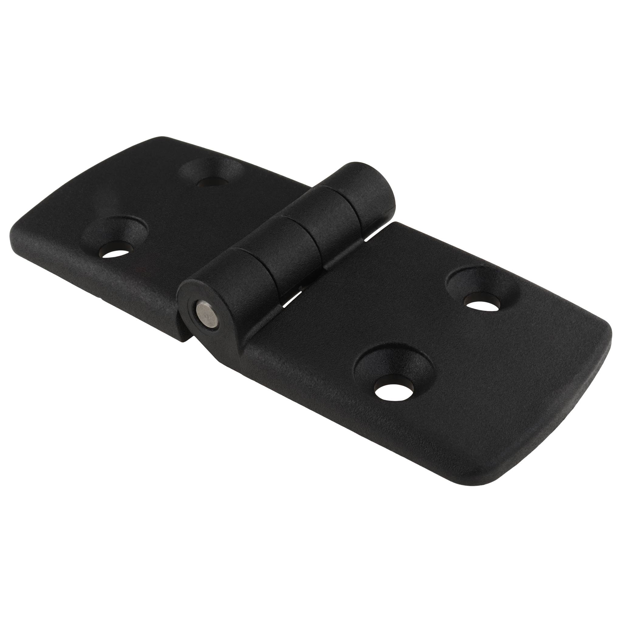 Scharnier, Kunststoff-Kombischarnier, 115x48x16, Kunststoff PA glasfaserverstärkt, schwarz