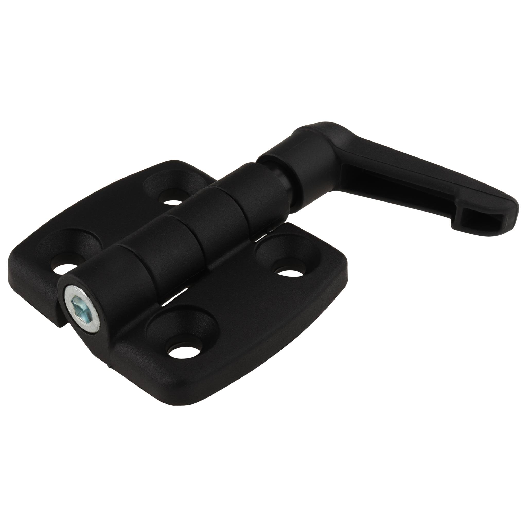 Scharnier, Kunststoff-Kombischarnier, 52x77,5x16, Kunststoff PA glasfaserverstärkt, schwarz