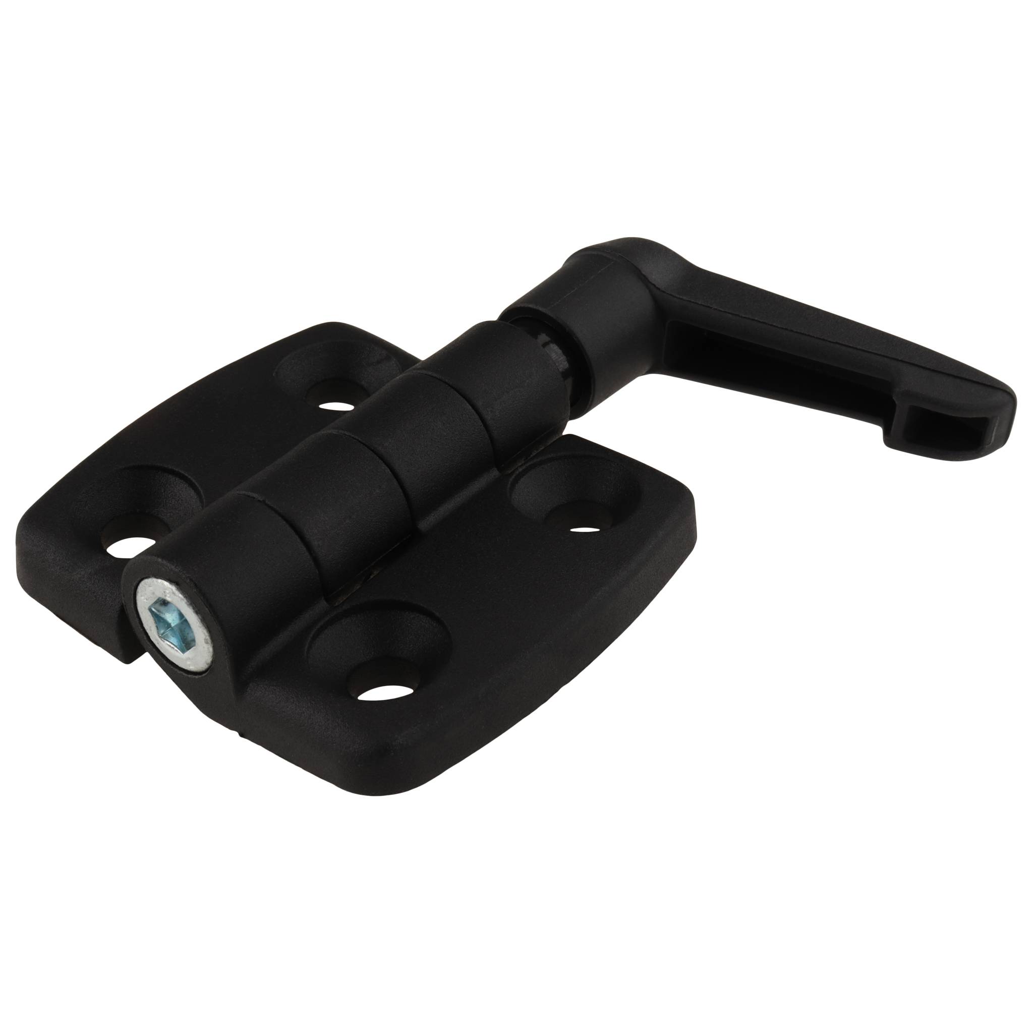 Scharnier, Kunststoff-Kombischarnier, 52x77,5x16, Kunststoff PA glasfaserverstärkt, schwarz