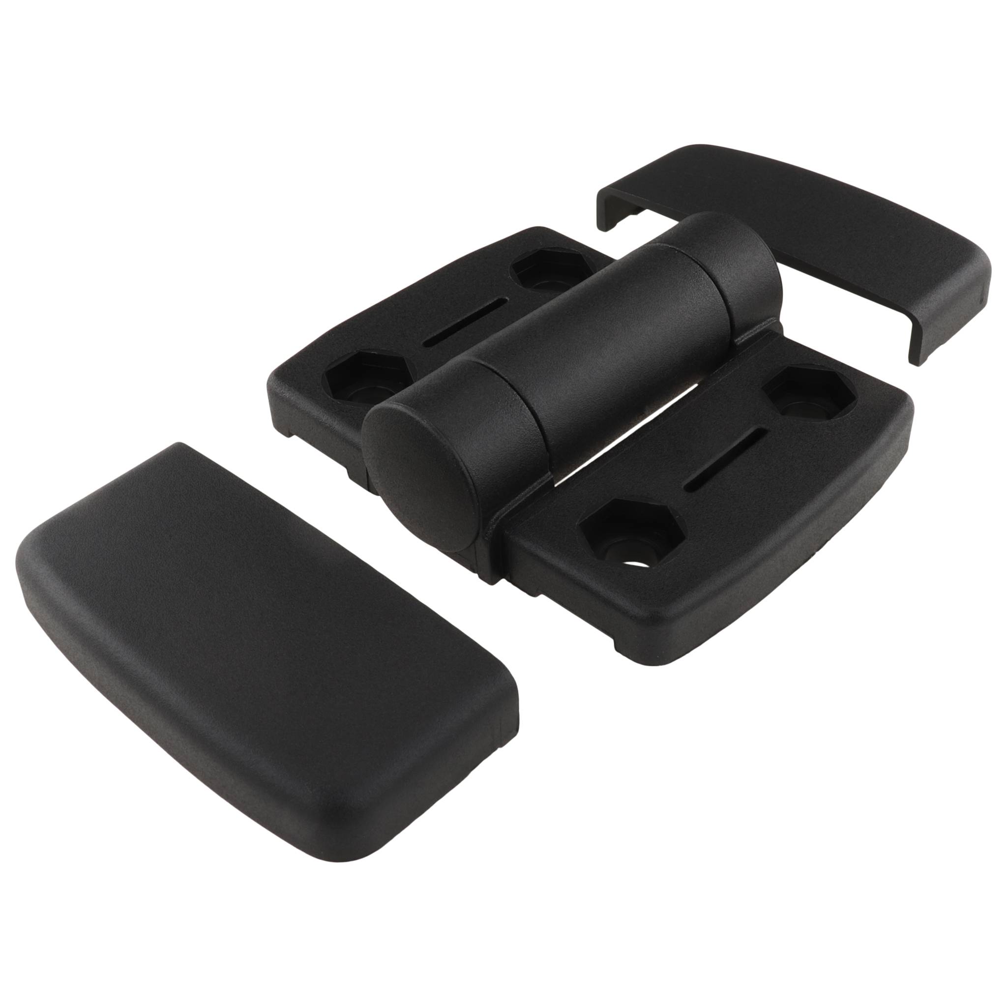 Scharnier, Systemscharnier, 73,5x63x20,5, Kunststoff PA glasfaserverstärkt, schwarz