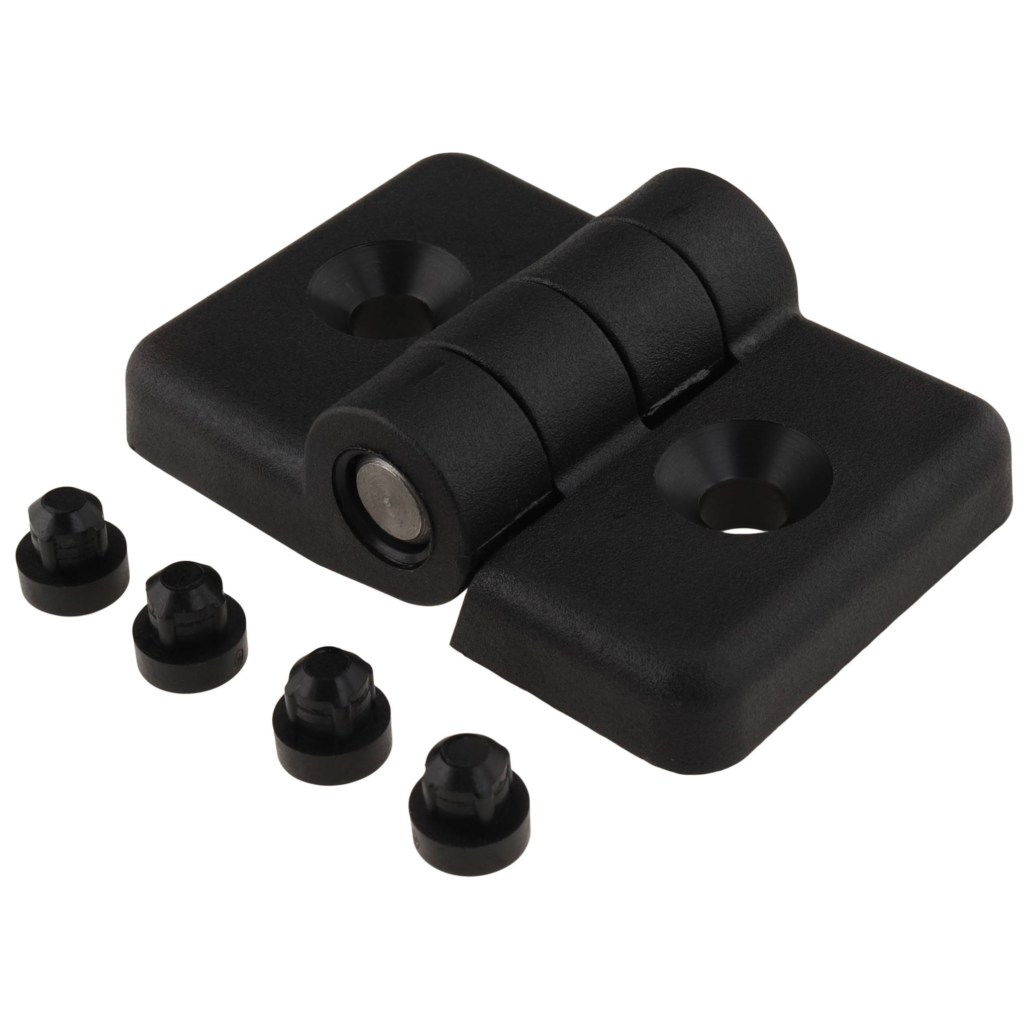 Scharnier, 60x40x17, Kunststoff PA glasfaserverstärkt, schwarz