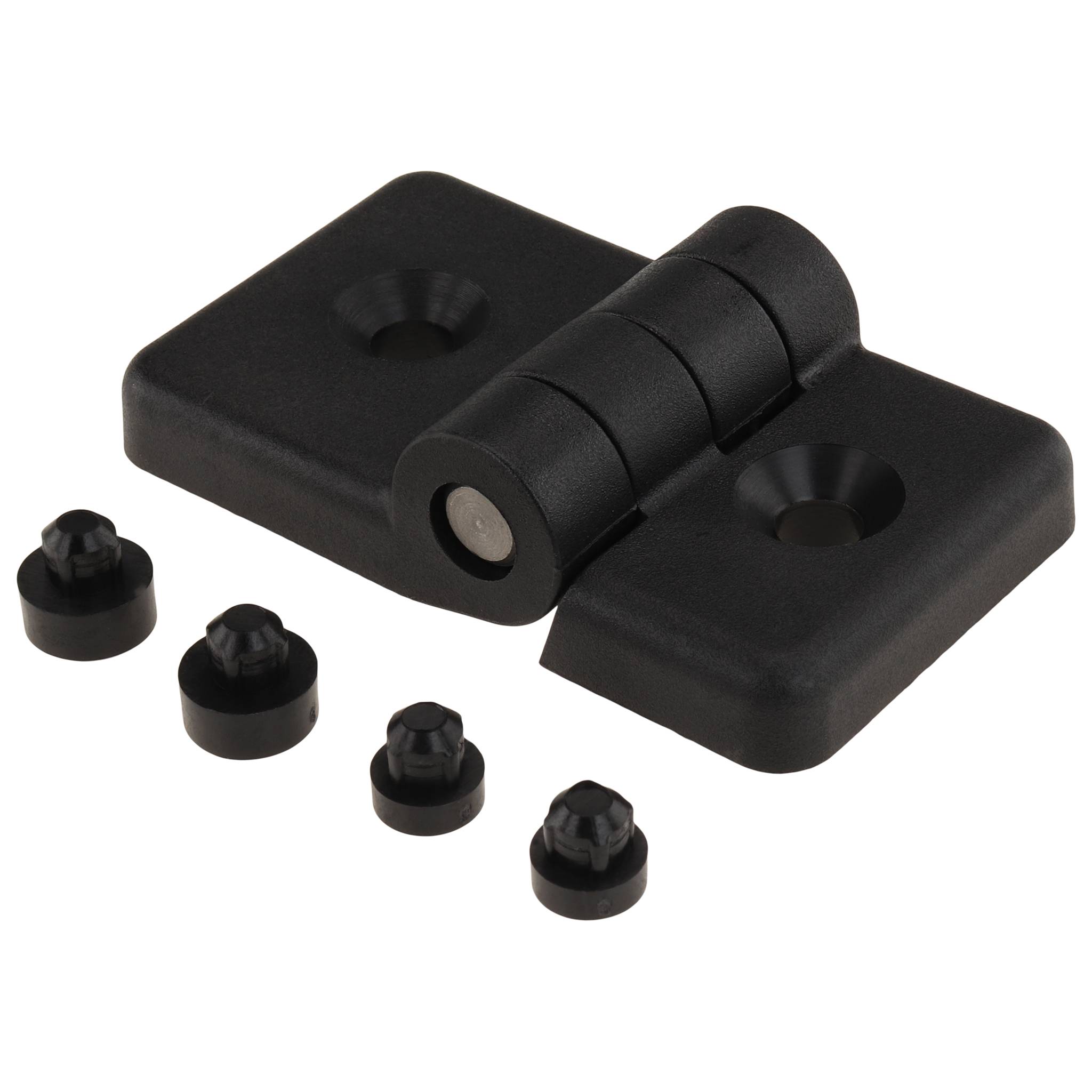 Scharnier, 69x40x17, Kunststoff PA glasfaserverstärkt, schwarz