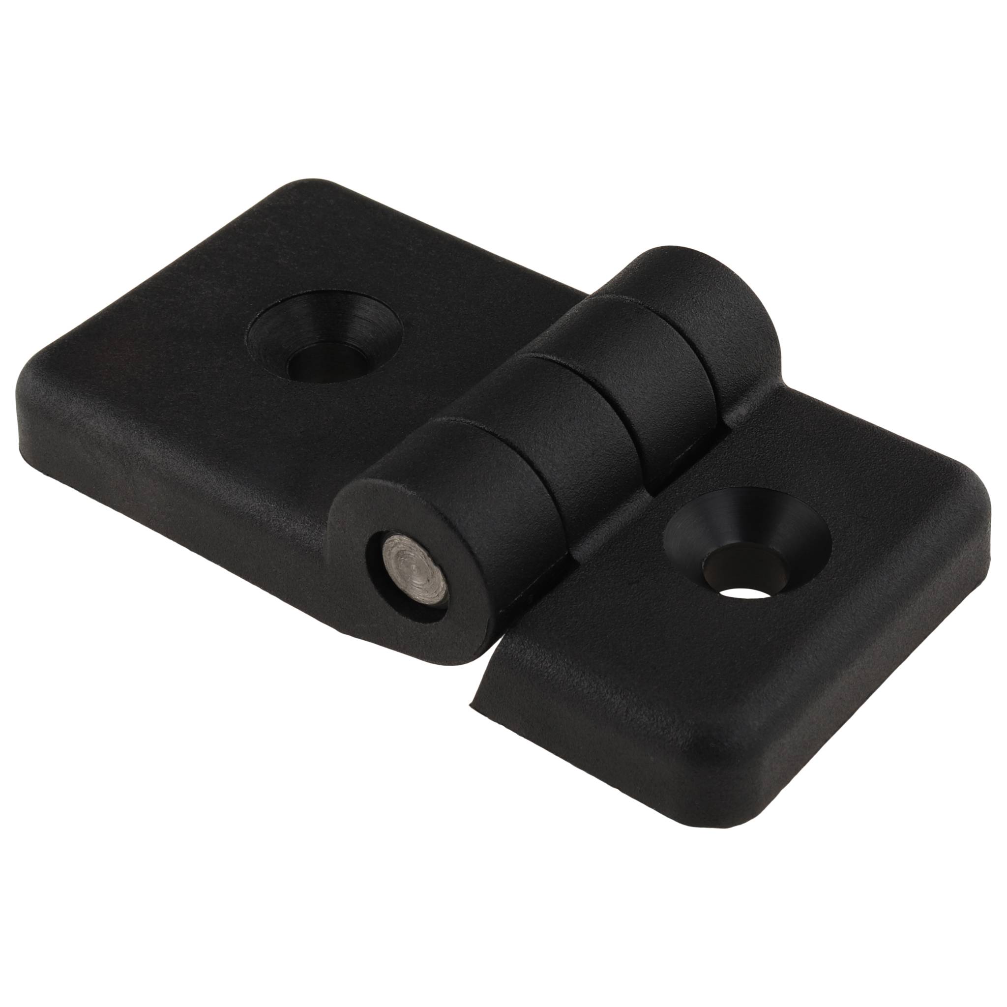 Scharnier, 75x40x17, Kunststoff PA glasfaserverstärkt, schwarz