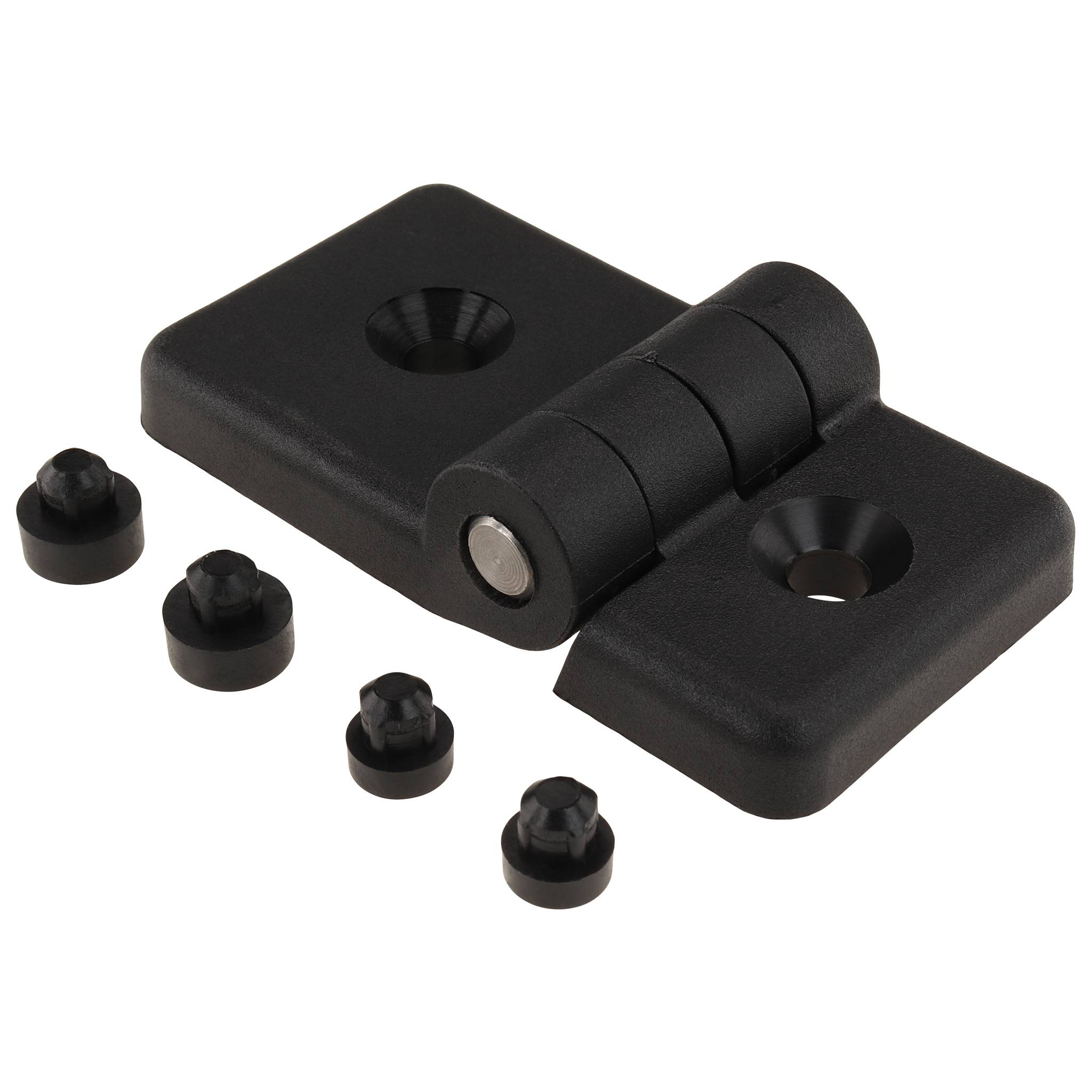 Scharnier, 75x40x17, Kunststoff PA glasfaserverstärkt, schwarz