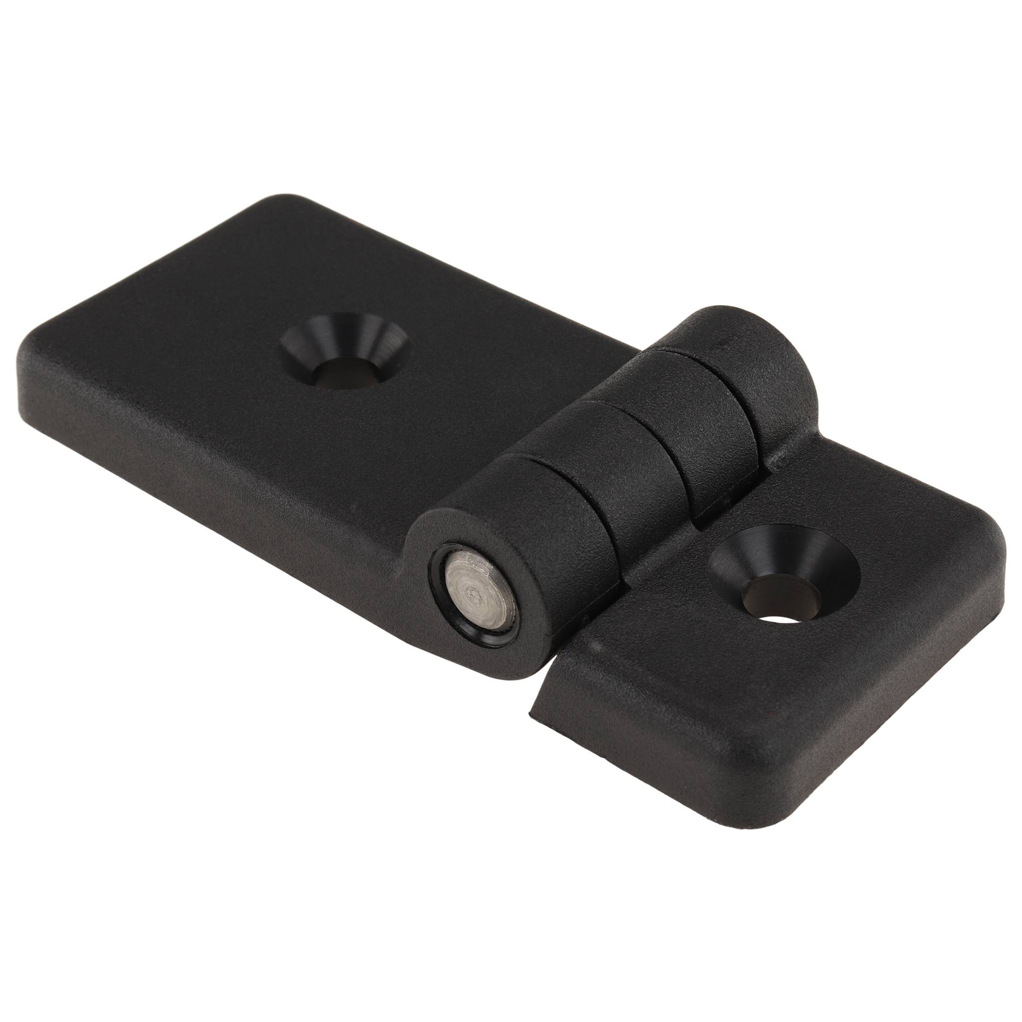 Scharnier, 90x40x17, Kunststoff PA glasfaserverstärkt, schwarz