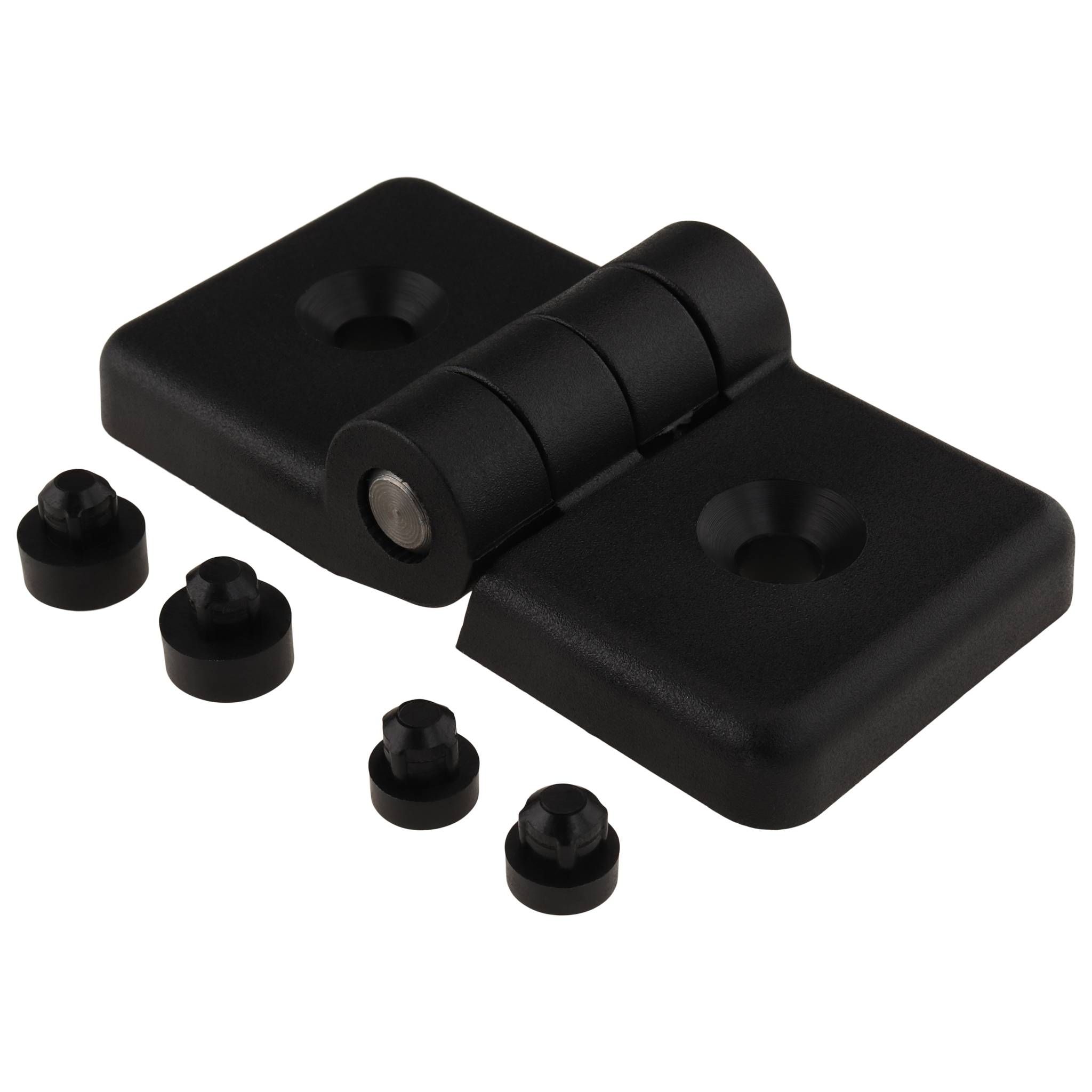 Scharnier, 78x40x22,3, Kunststoff PA glasfaserverstärkt, schwarz