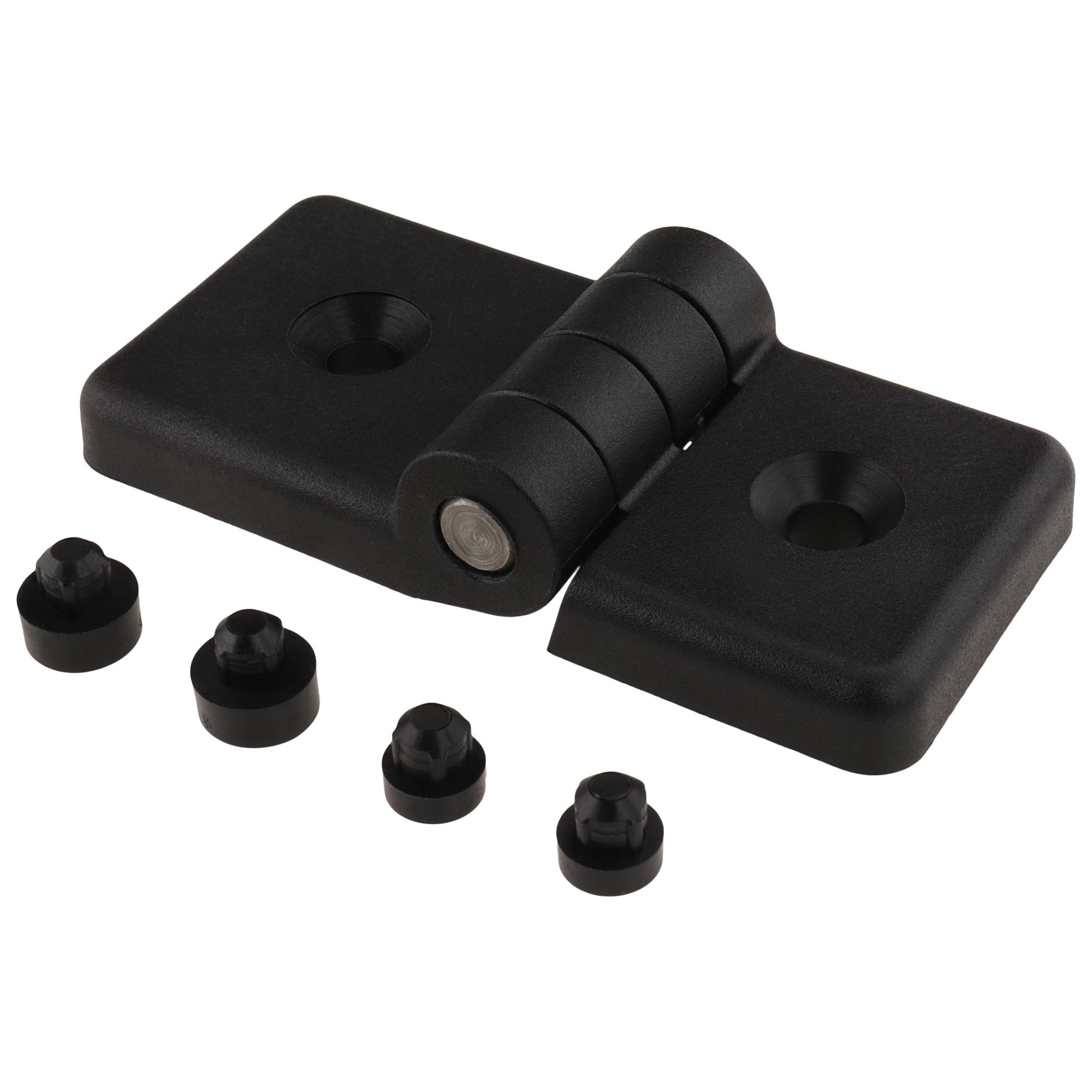 Scharnier, 84x40x22,3, Kunststoff PA glasfaserverstärkt, schwarz