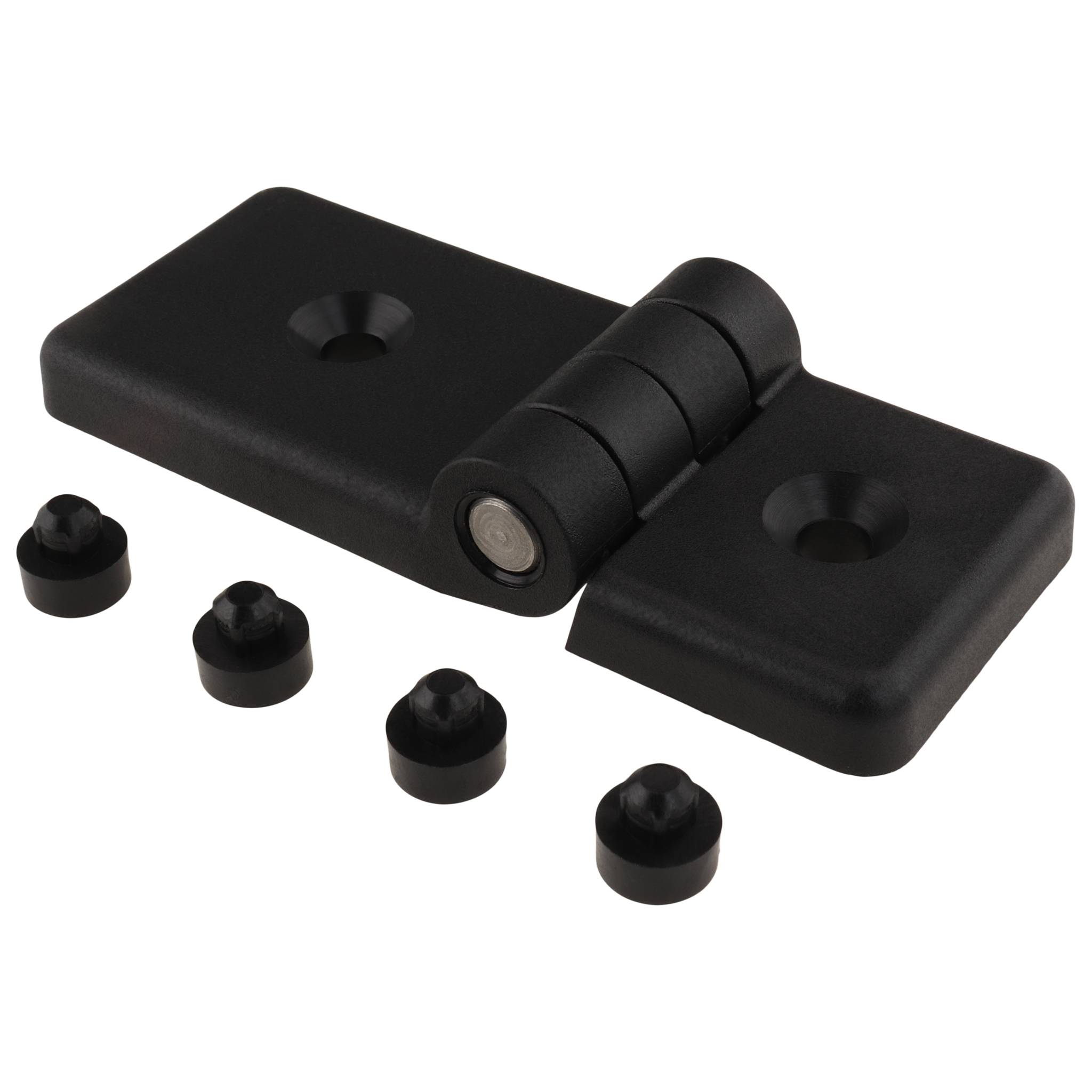 Scharnier, 99x40x22,3, Kunststoff PA glasfaserverstärkt, schwarz