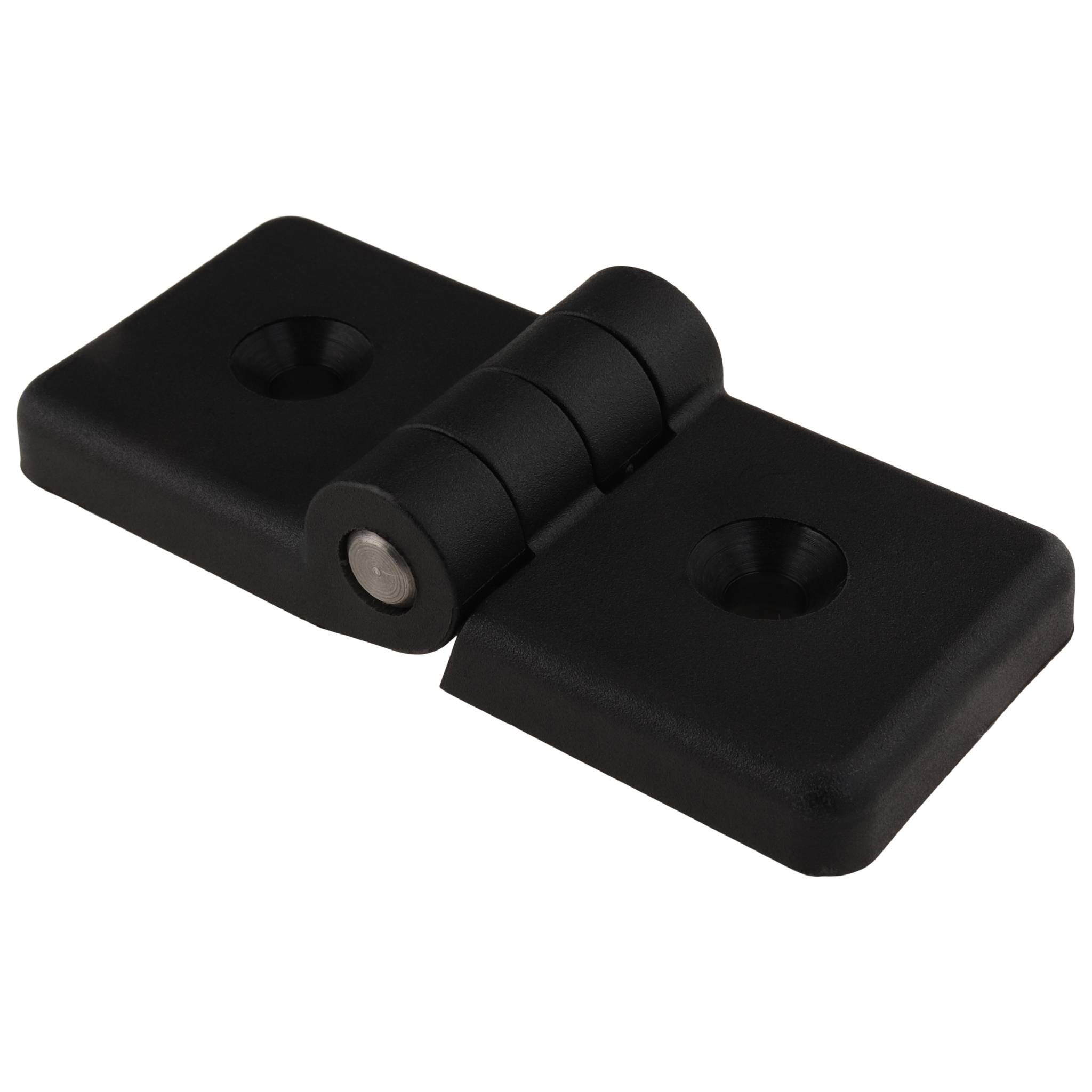 Scharnier, 90x40x21,8, Kunststoff PA glasfaserverstärkt, schwarz