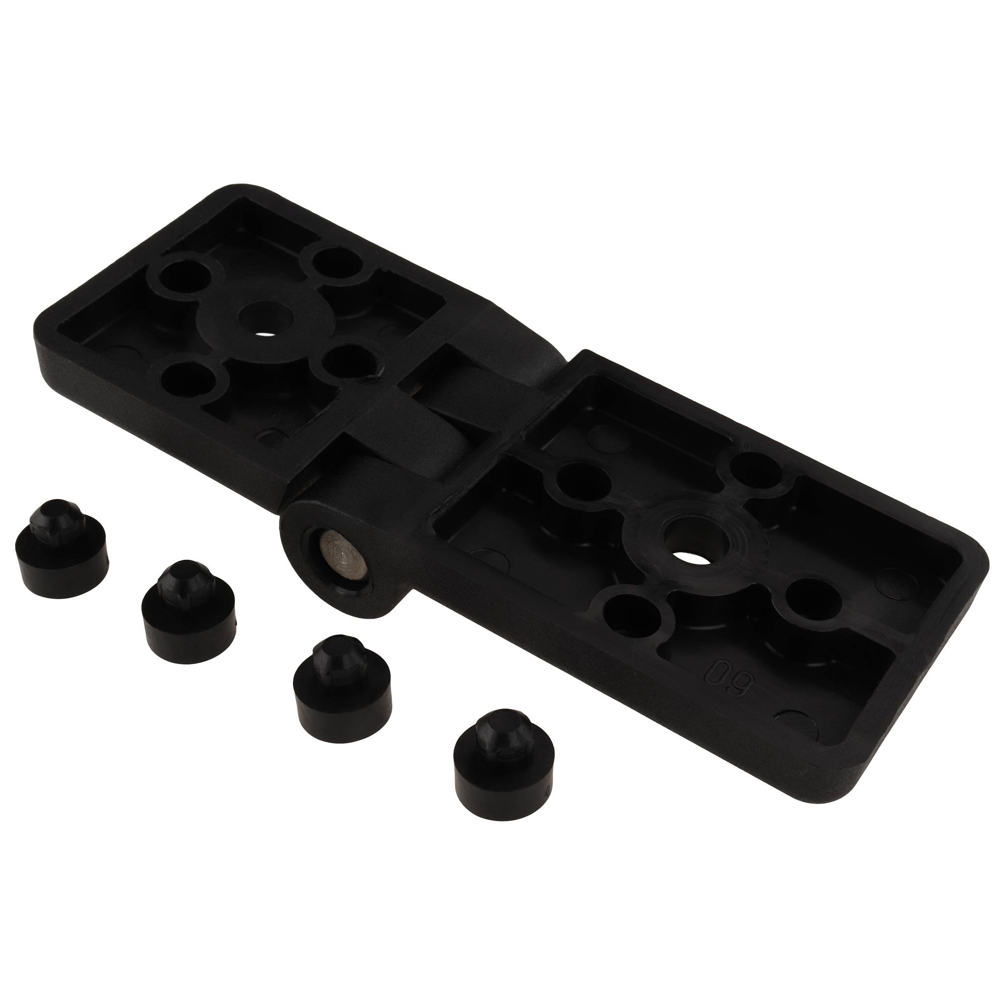 Scharnier, 105x40x21,8, Kunststoff PA glasfaserverstärkt, schwarz