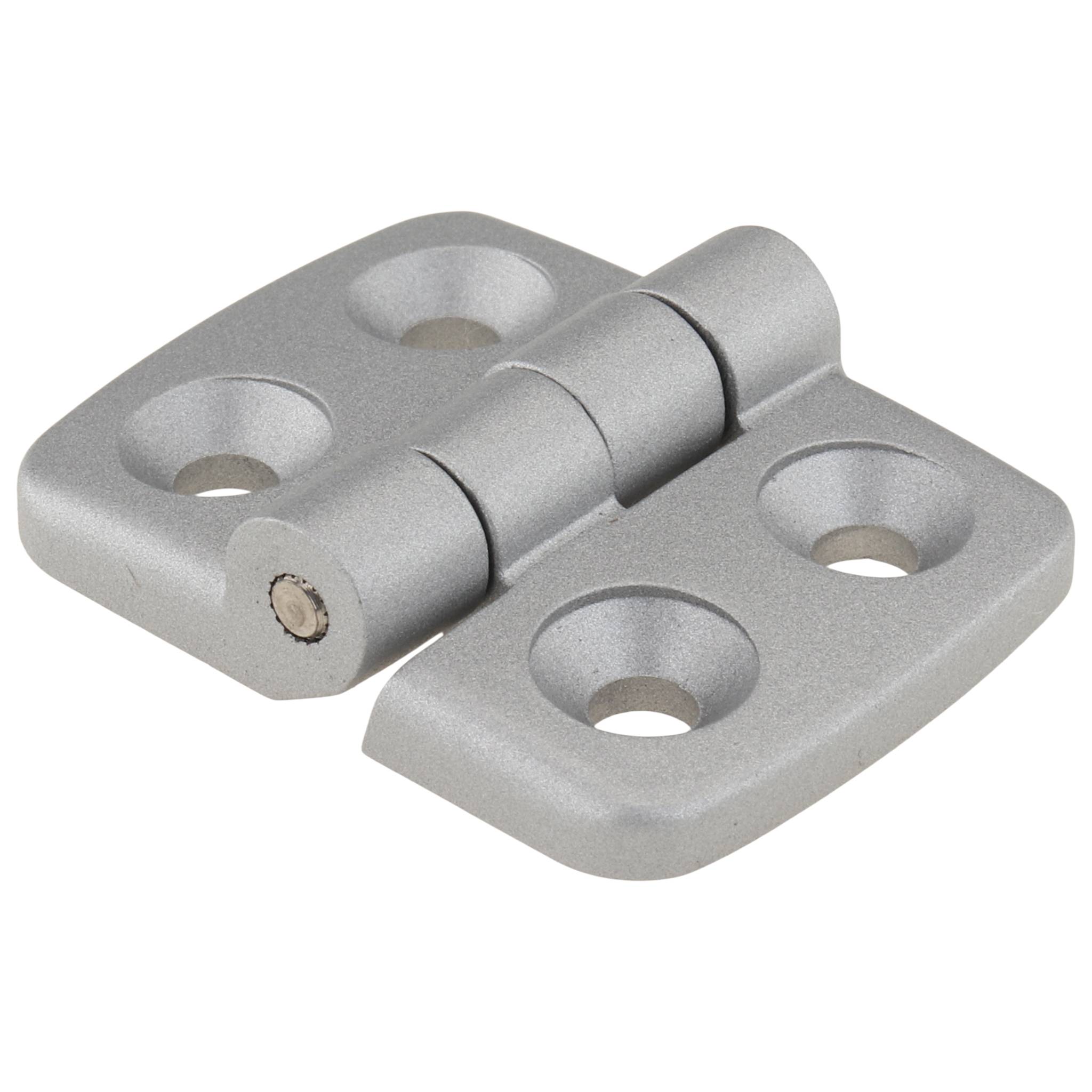 Scharnier, Kombischarnier, 39x30x9,5, Aluminiumdruckguß, pulverbeschichtet, alufarbig