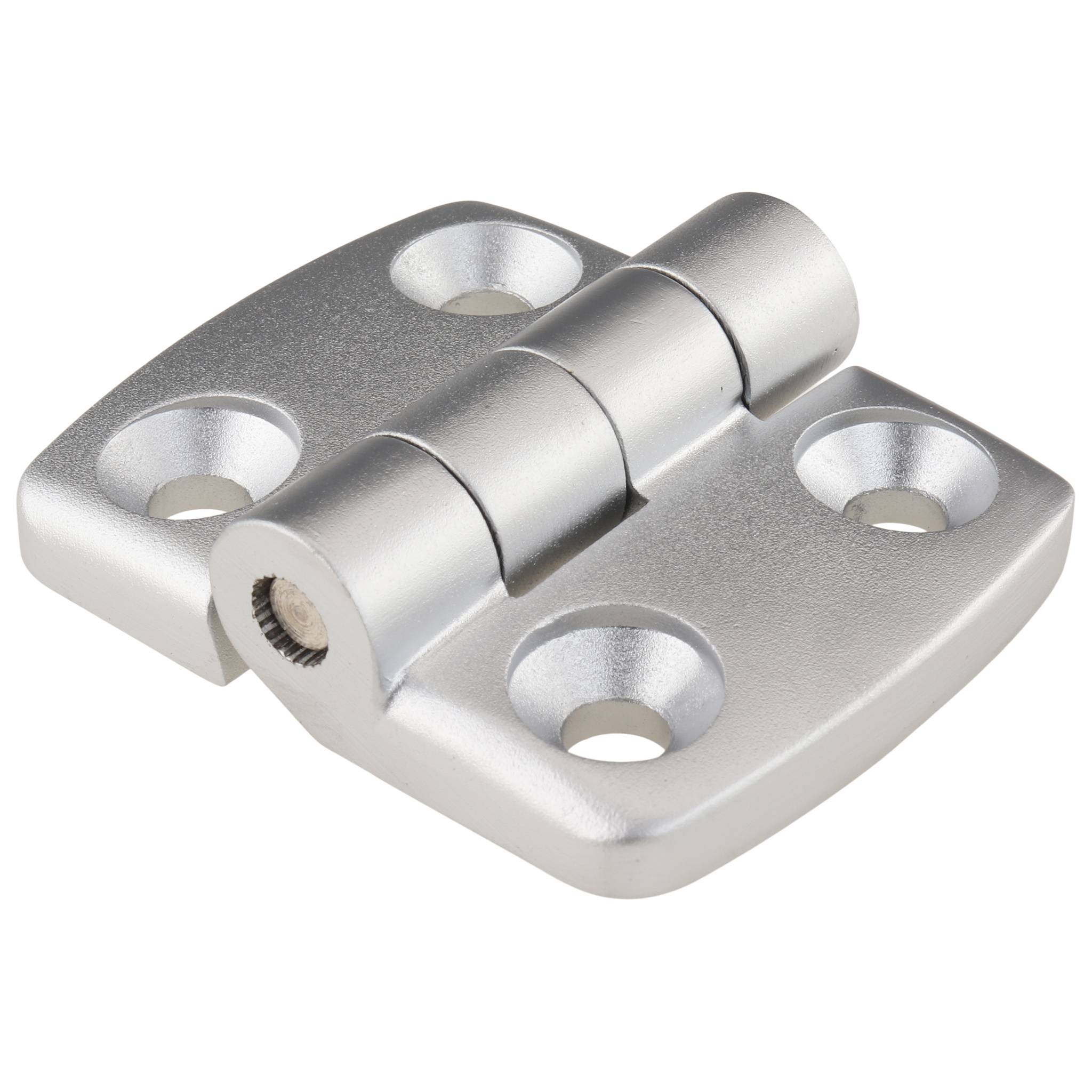 Scharnier, Kombischarnier, 59x48x16, Aluminiumdruckguß, pulverbeschichtet, alufarbig