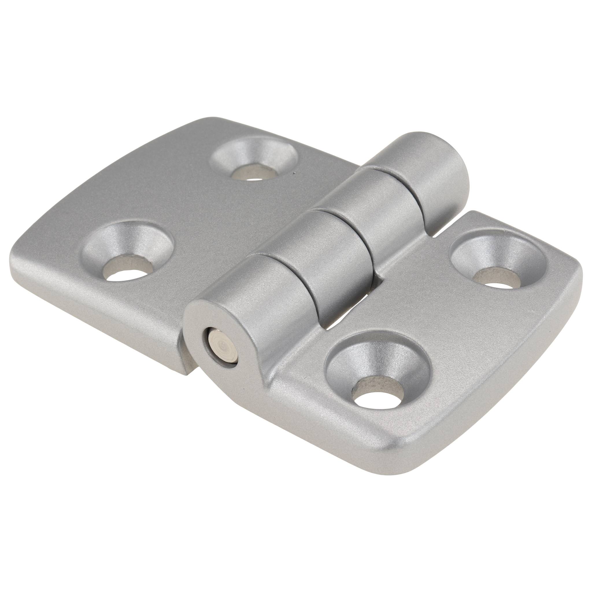 Scharnier, Kombischarnier, 73x48x16, Aluminiumdruckguß, pulverbeschichtet, alufarbig