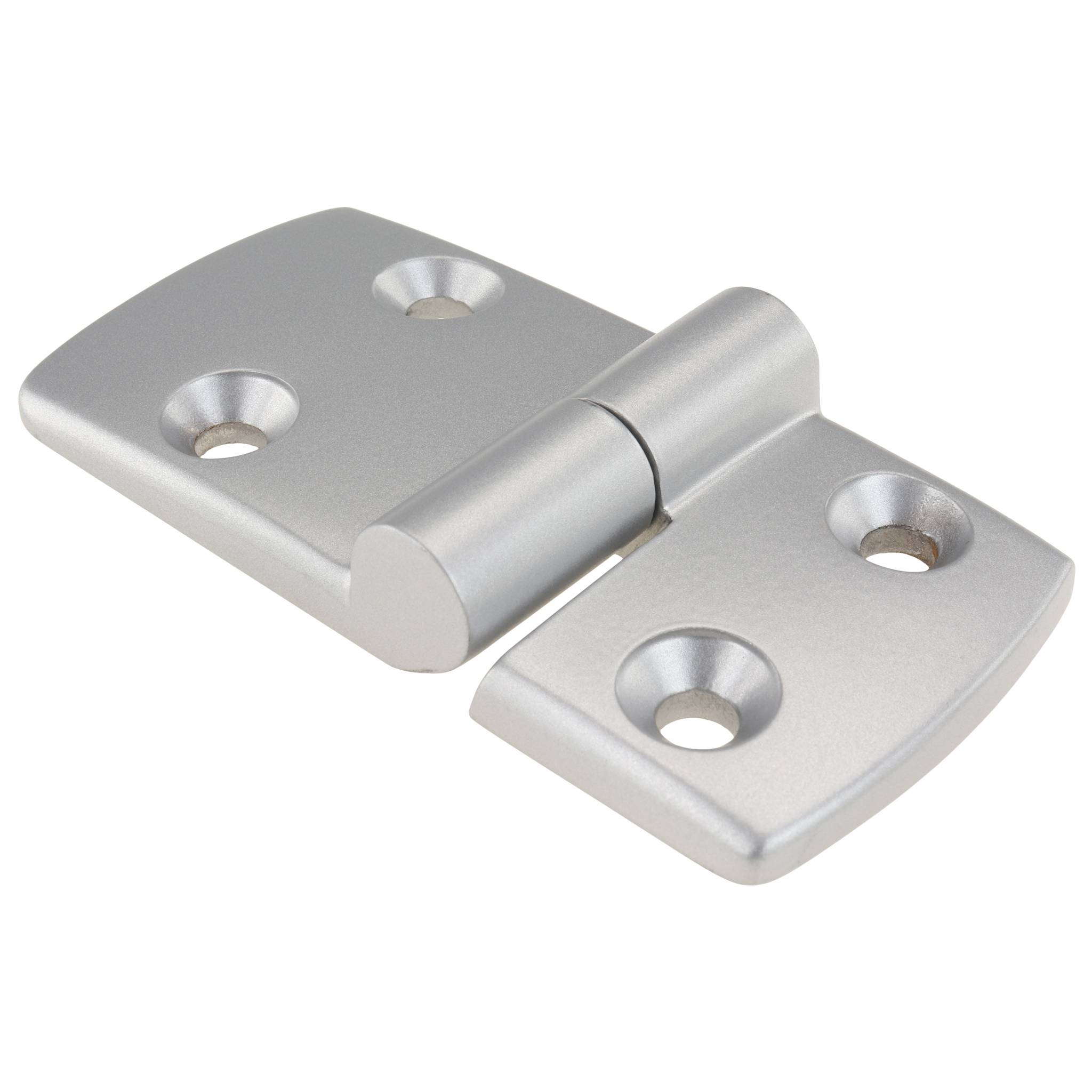 Scharnier, Kombischarnier, 96x48x16, Aluminiumdruckguß, pulverbeschichtet, alufarbig