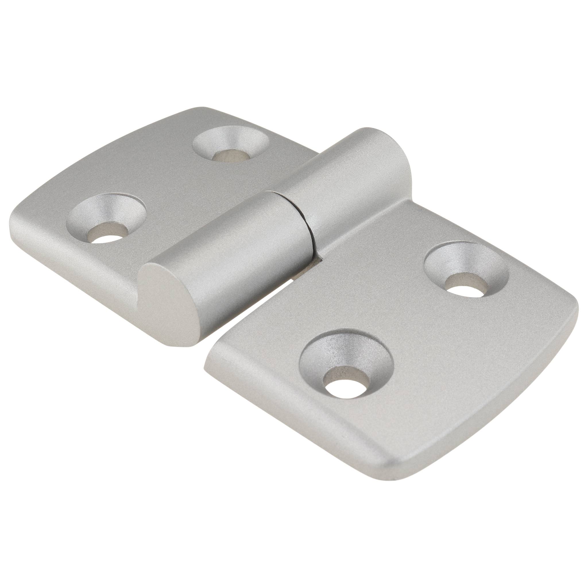 Scharnier, Kombischarnier, 87x48x16, Aluminiumdruckguß, pulverbeschichtet, alufarbig